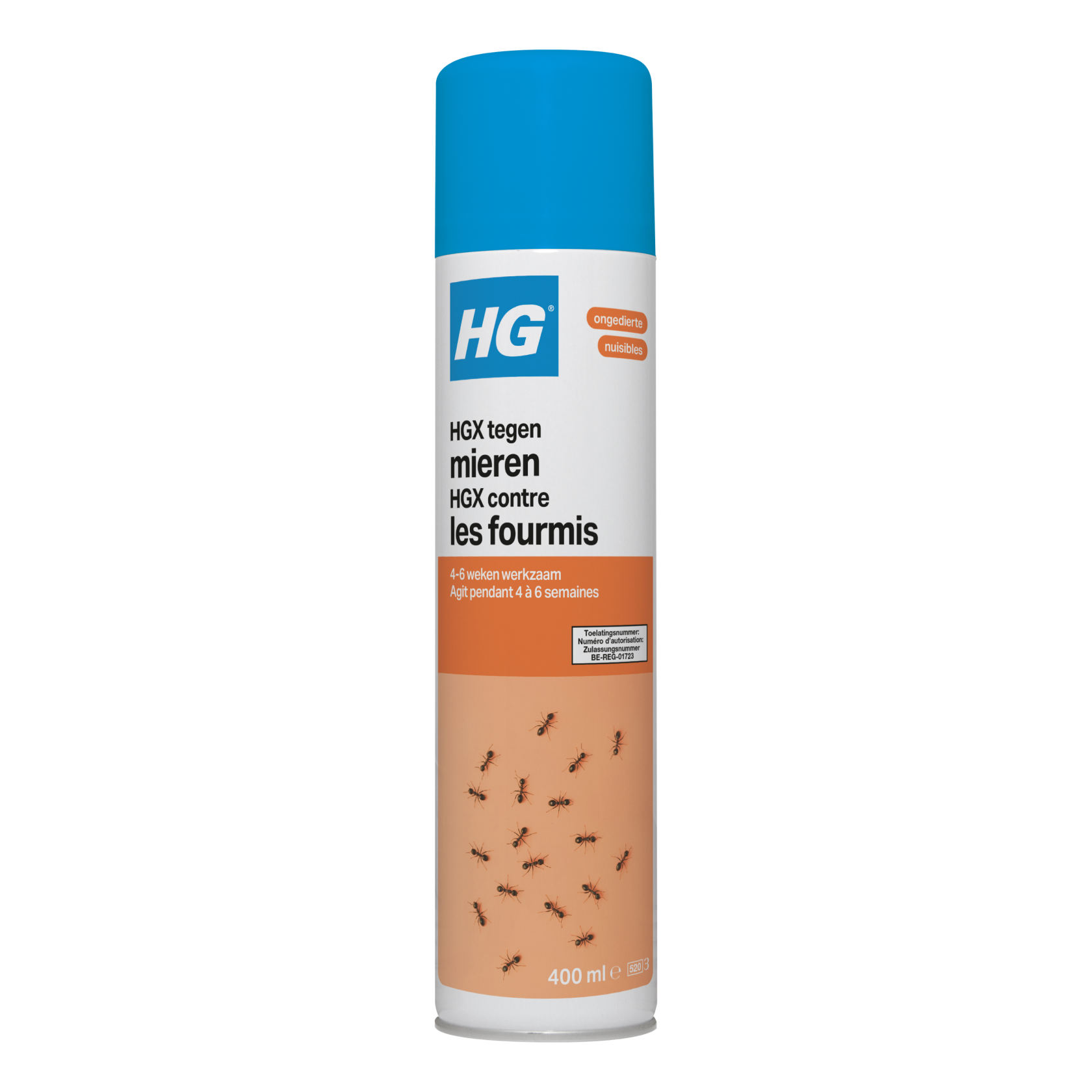 HG HGX Spray anti-fourmis - 400 ml - Action longue durée - Ne tache pas