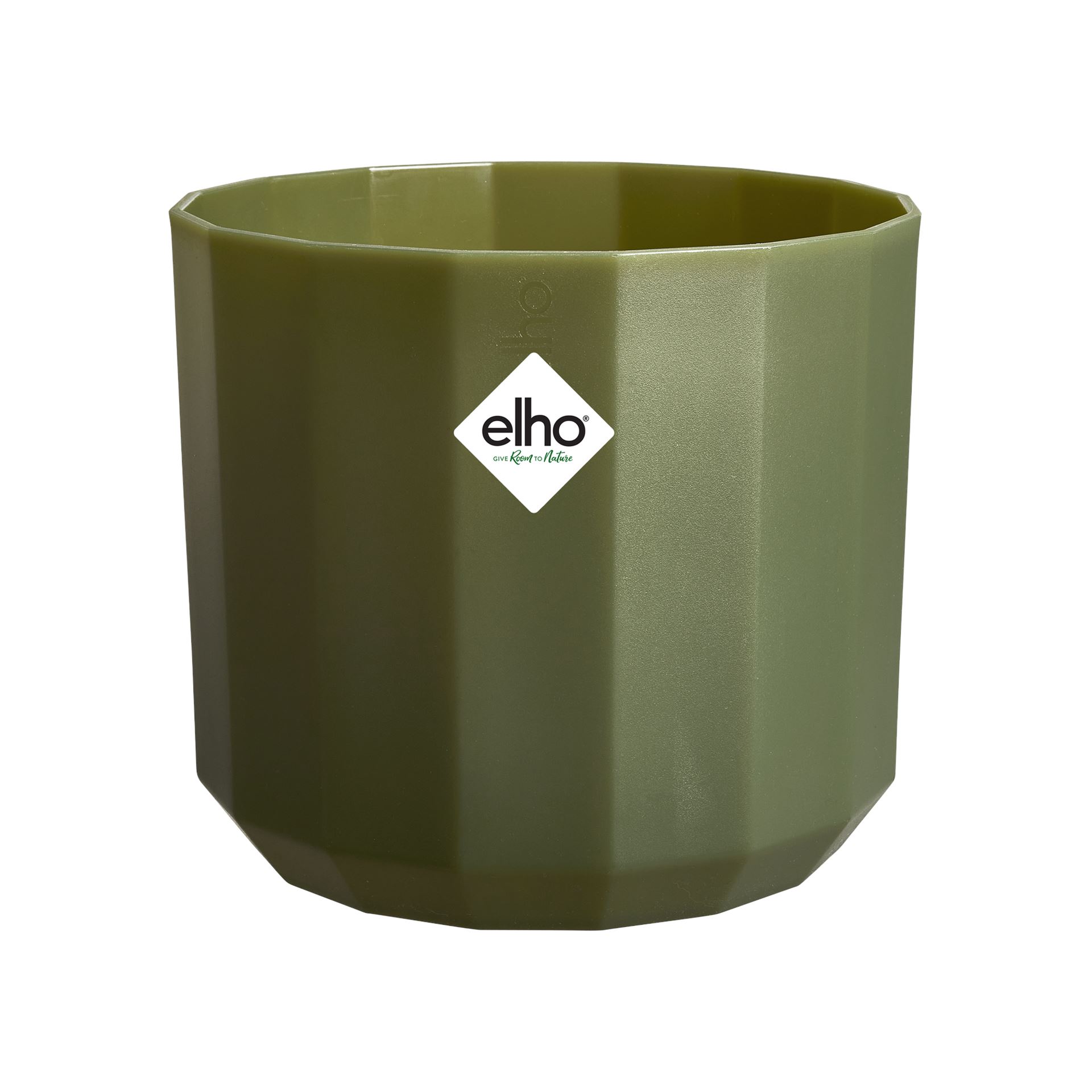 Elho-facet-rond-26cm-bos-groen-Bloempot-voor-Binnen-100-Gerecycled-Plastic-26x-H23cm