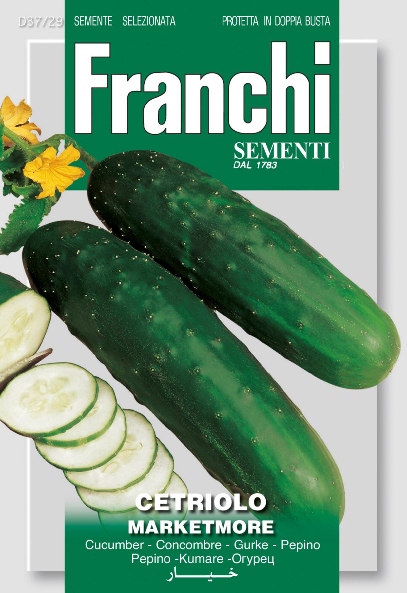 Franchi Sementi Komkommer zaden - Cetriolo Marketmore 