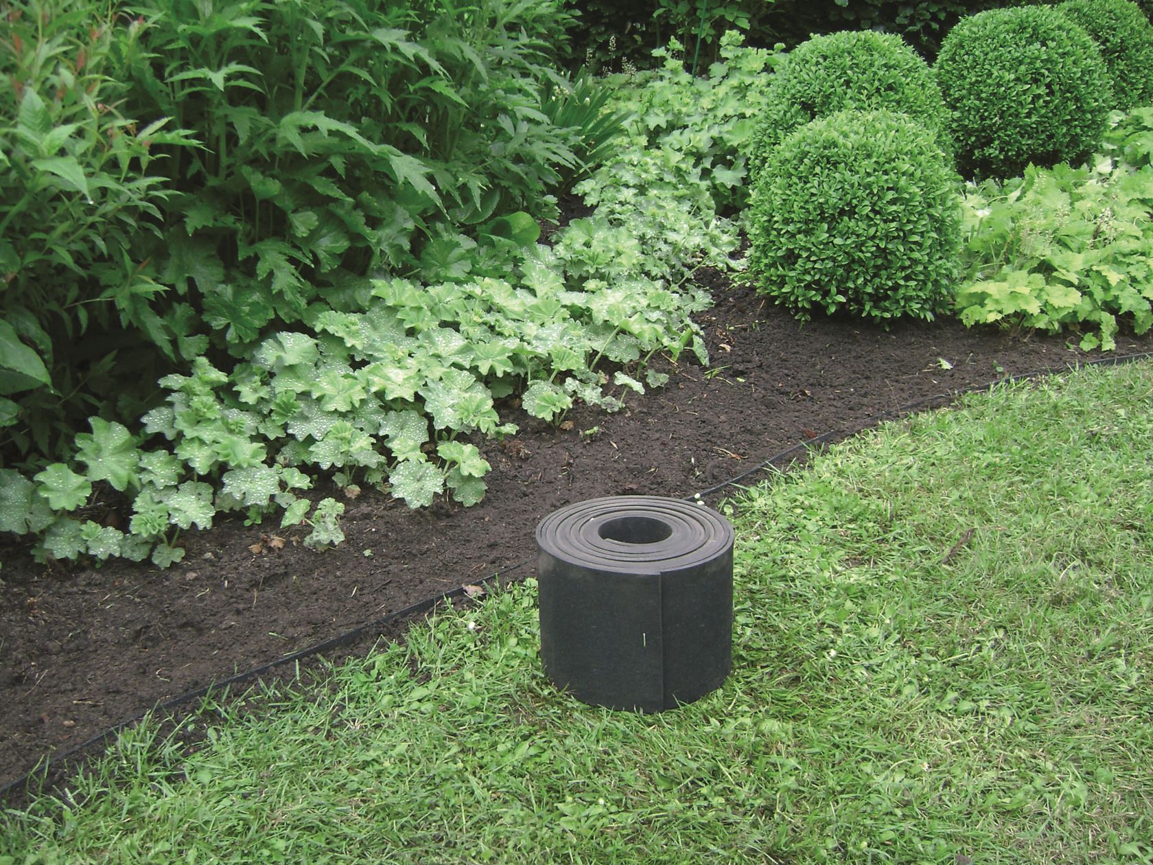 Ecorub flexibele afboording - hoogte van 10 cm - lengte van 15 meter