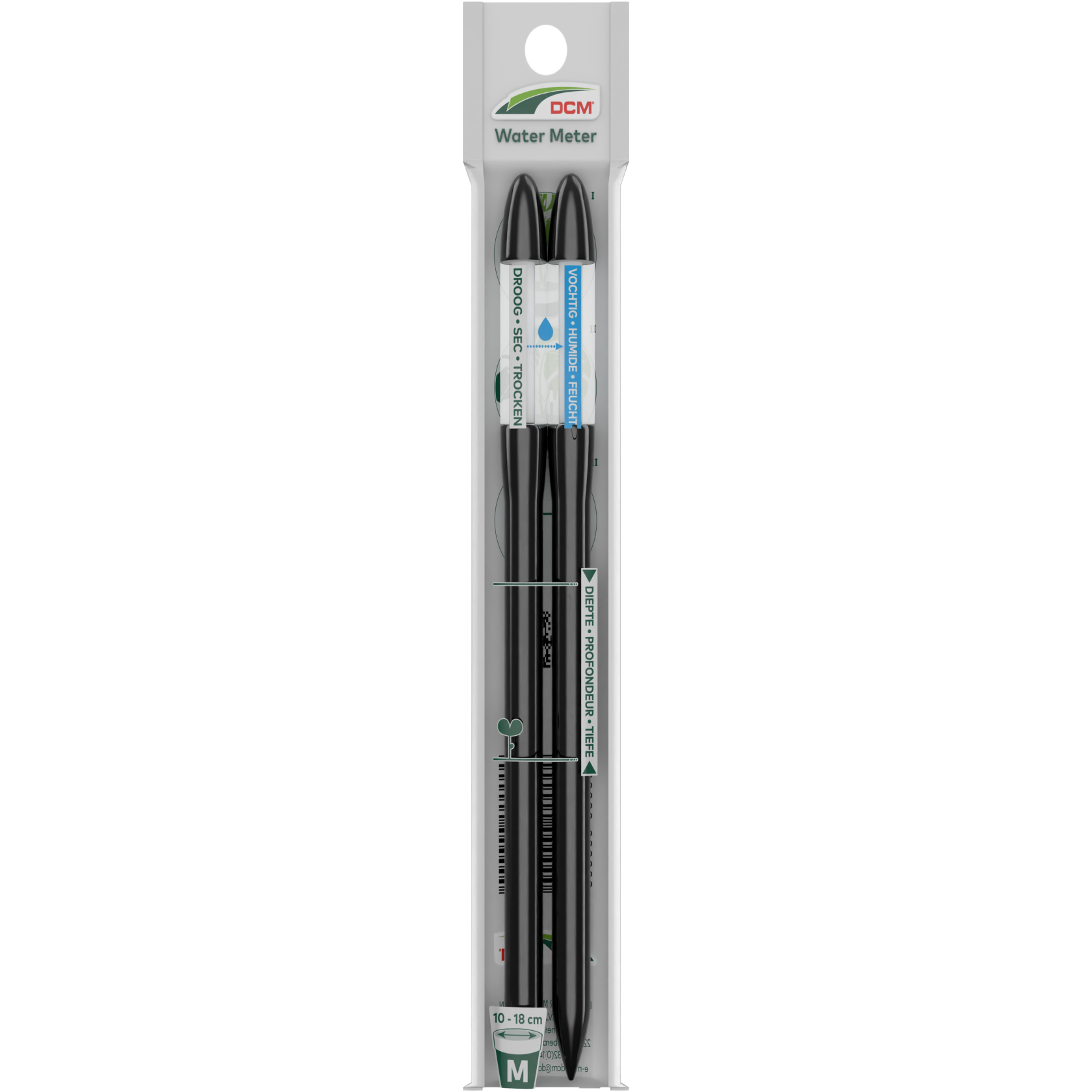 DCM Watermeter - Vochtmeter Kamerplanten - Zwart - 2 stuks