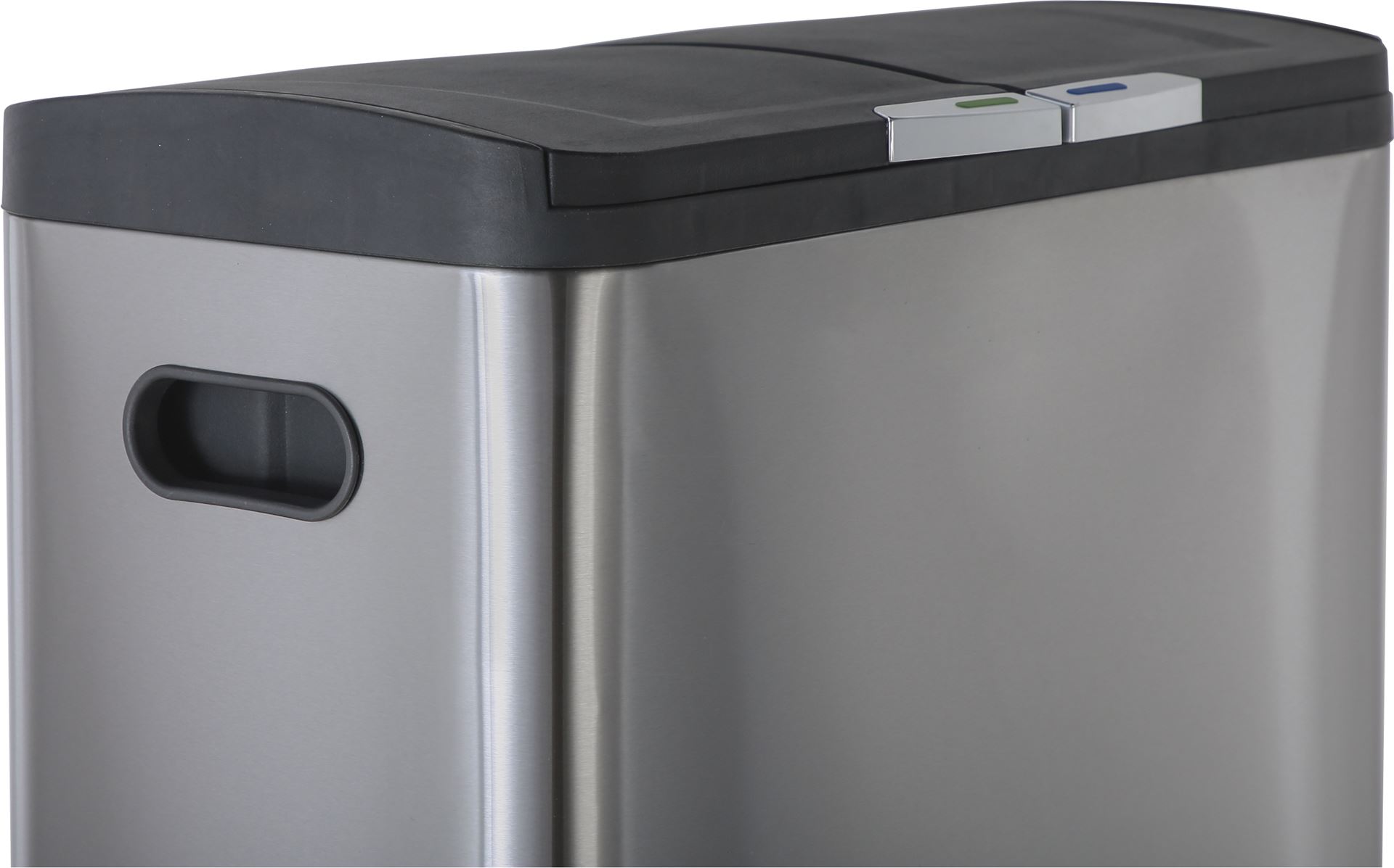 Pedaalemmer-mat-inox-2x30l