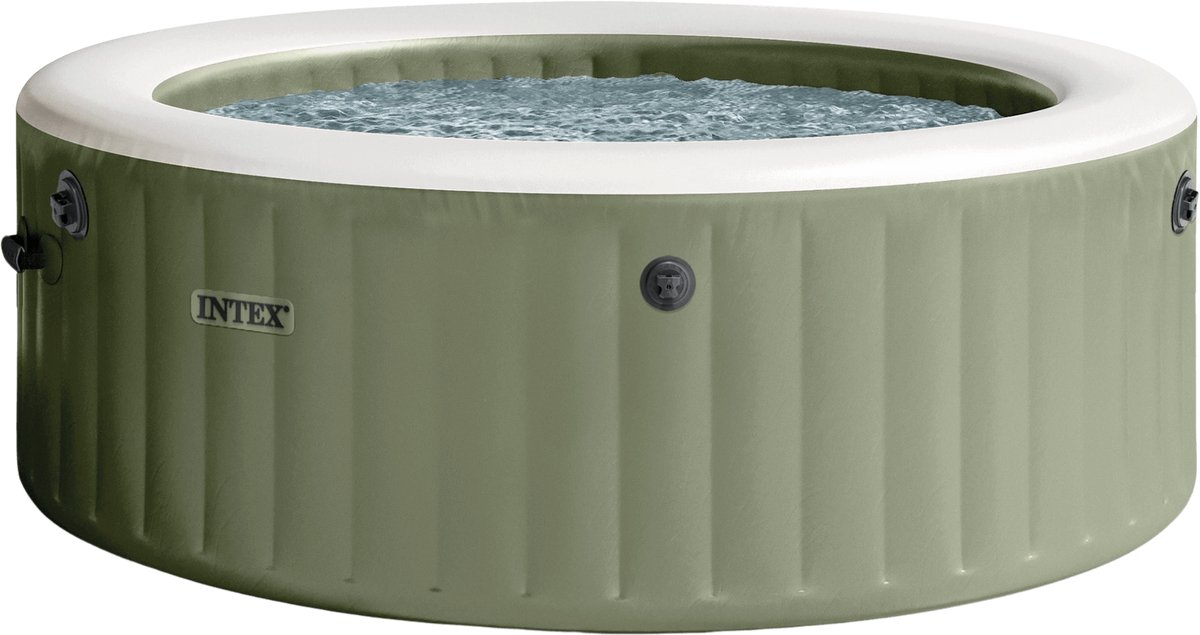 Intex Purespa bubble massage 120 jets Ø196X71cm (4 pers) - olive green