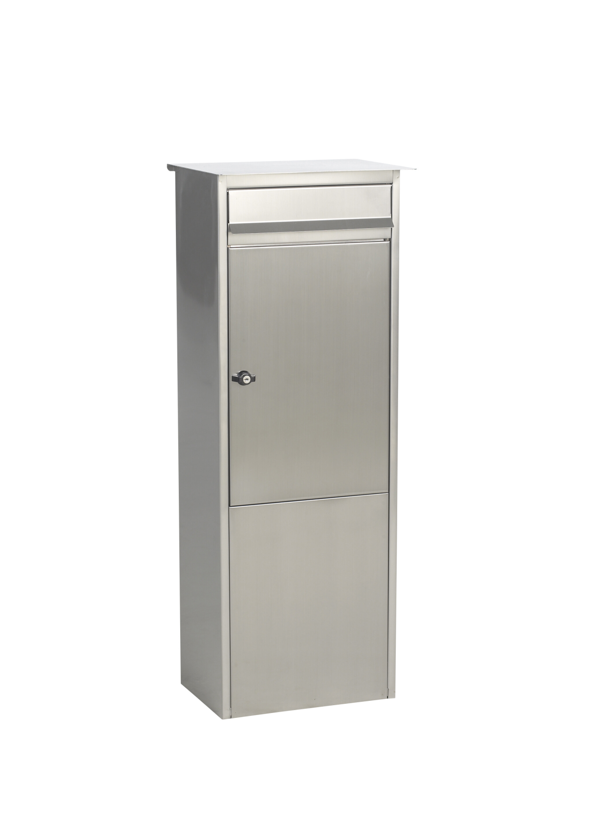Practo Garden frankfurt matte gray matte gray - Freestanding mailbox - 29x38x100cm - Pantone 425C