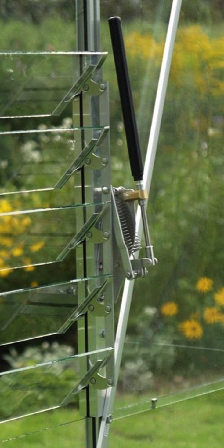 Vitavia automatische raamopener voor Louvre-raam - aluminium