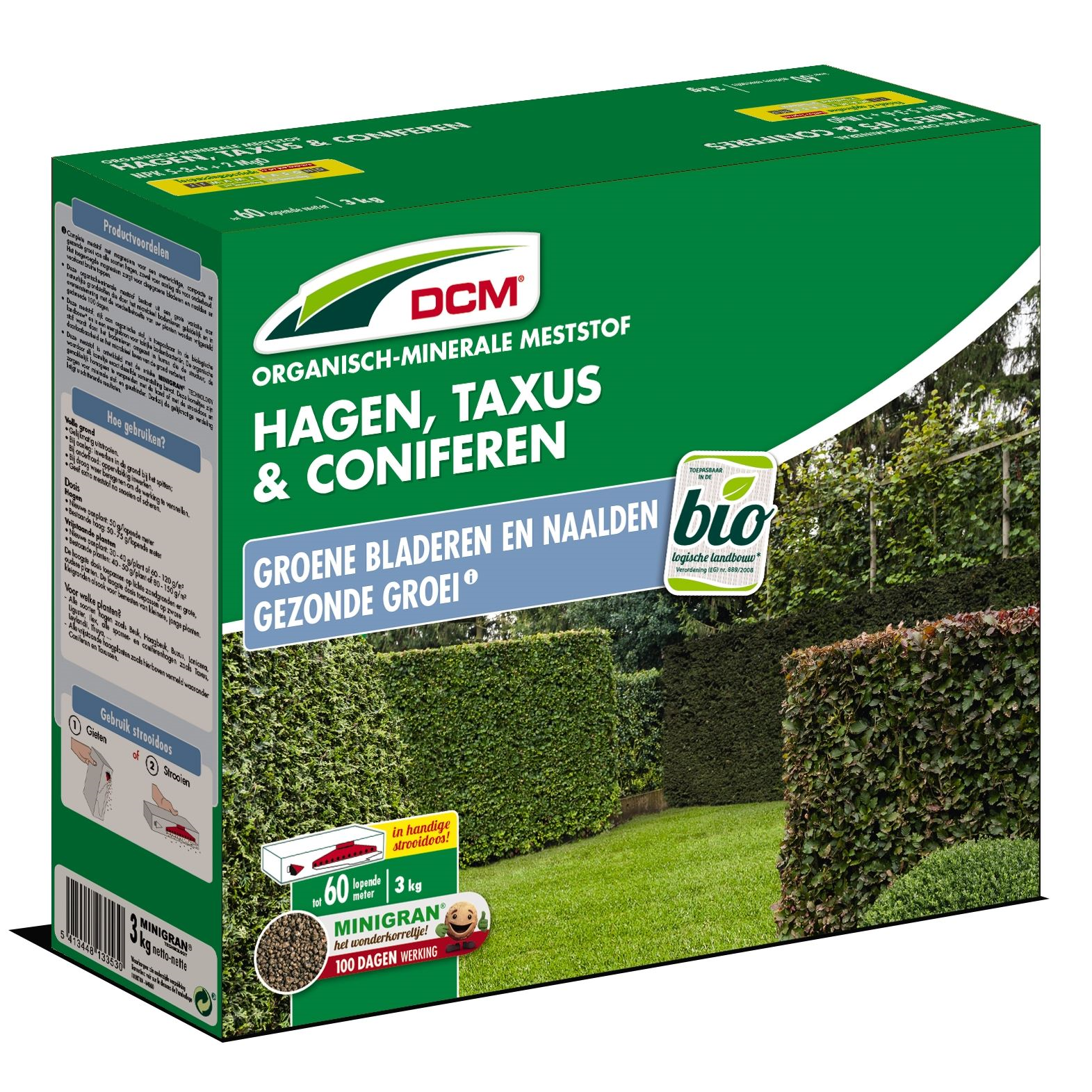 DCM engrais pour haies, ifs et conifères 3kg - Bio