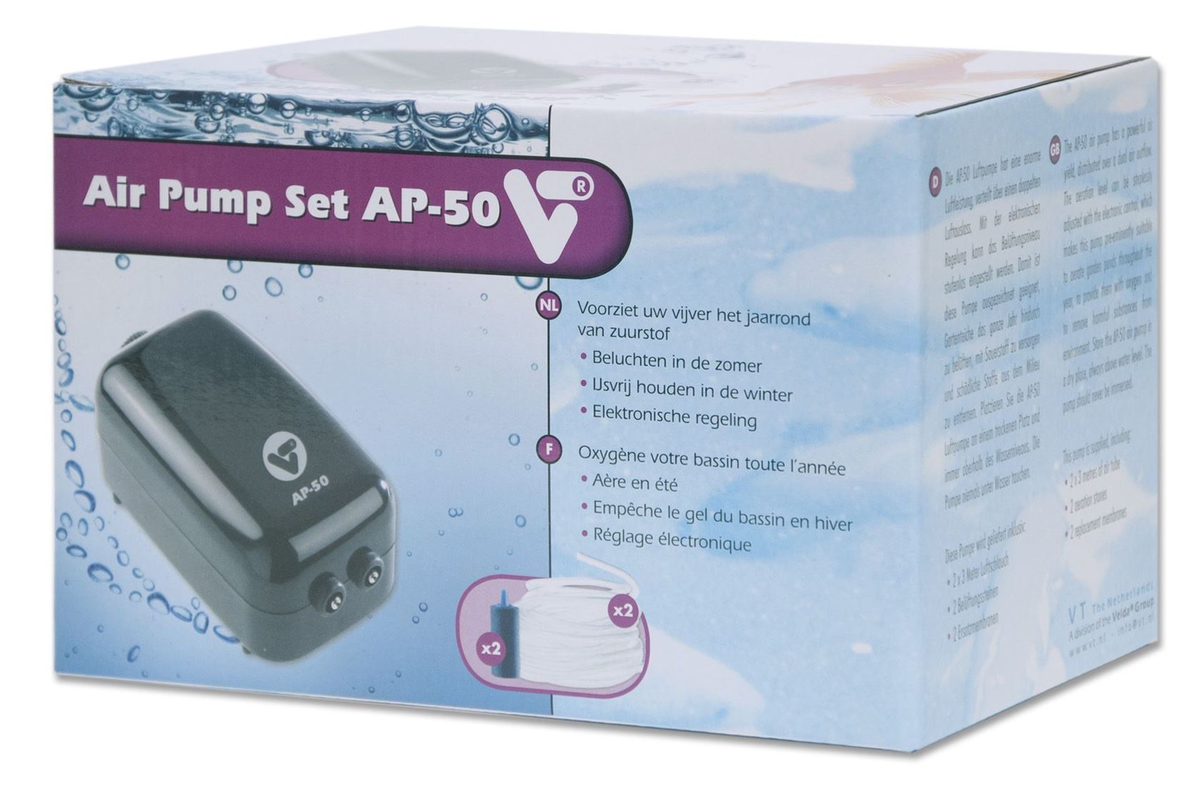 VT-V-Tech-Air-pump-Set-AP-50-luchtpomp-met-luchtslang-en-luchtstenen