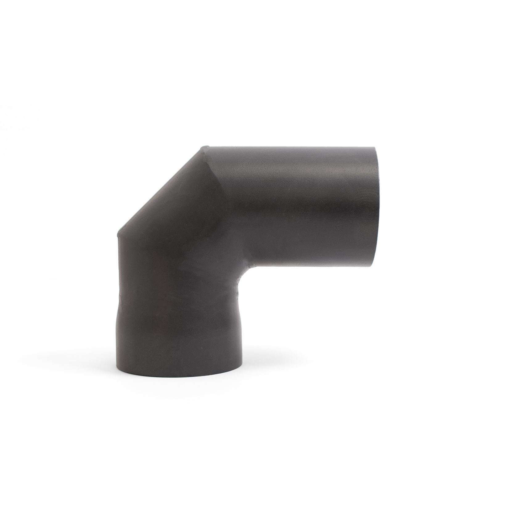 BonFeu Tube d'angle Ø100m 90 degrés - Noir - LxlxH : 11x19x21cm