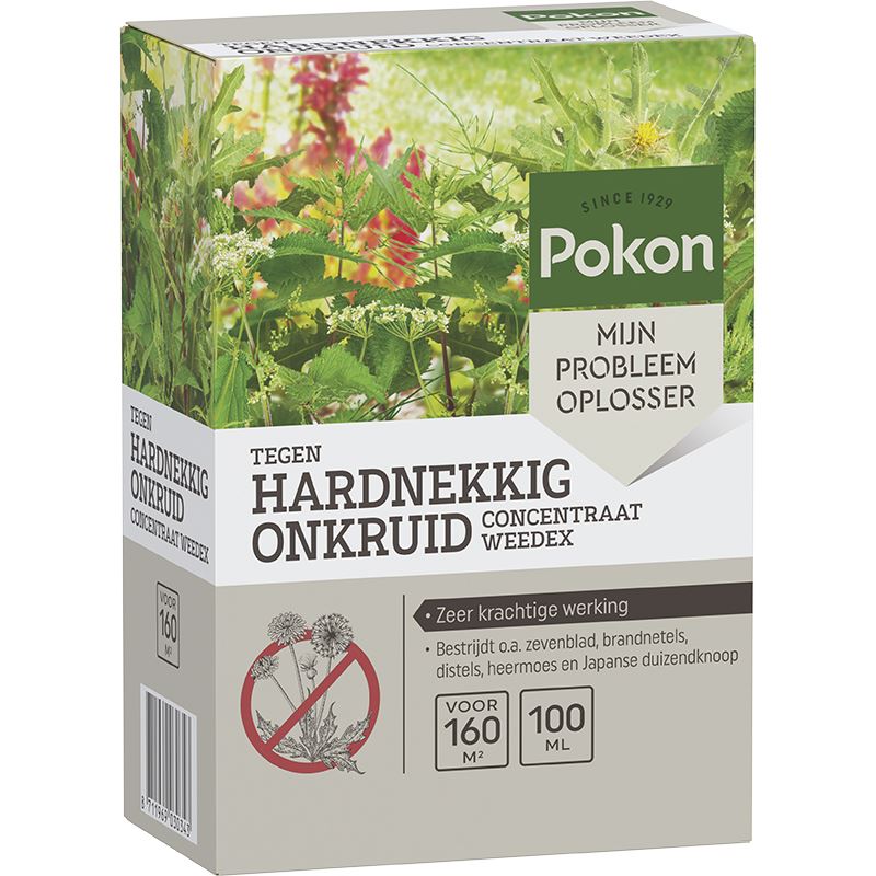Pokon Tegen Hardnekkig Onkruid Concentraat Weedex - 100ml - Geschikt voor 160m² - Zeer Krachtige Werking - Bestrijdt Zevenblad, Distels, en Meer