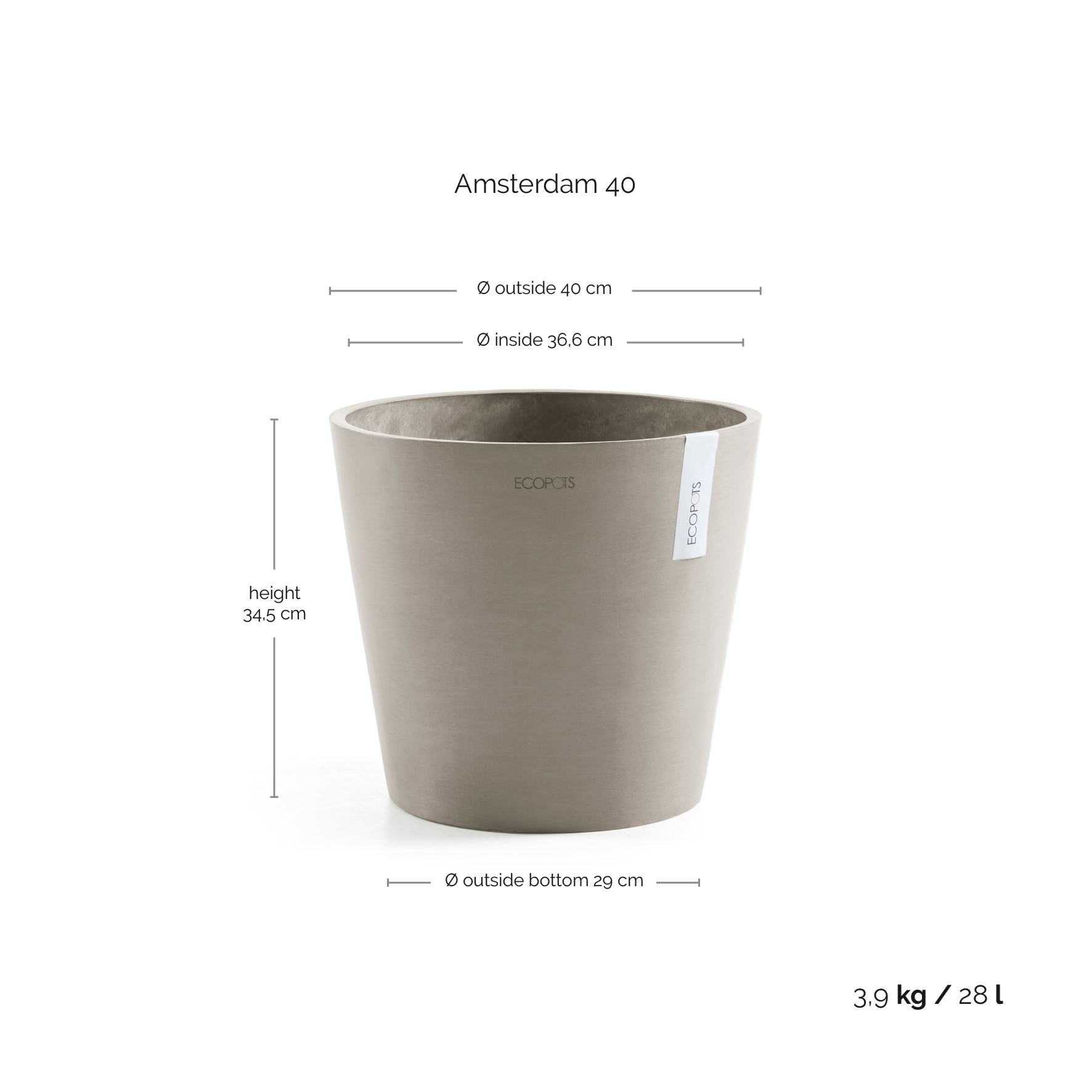 Ecopots-amsterdam-taupe-40-cm-H35-cm