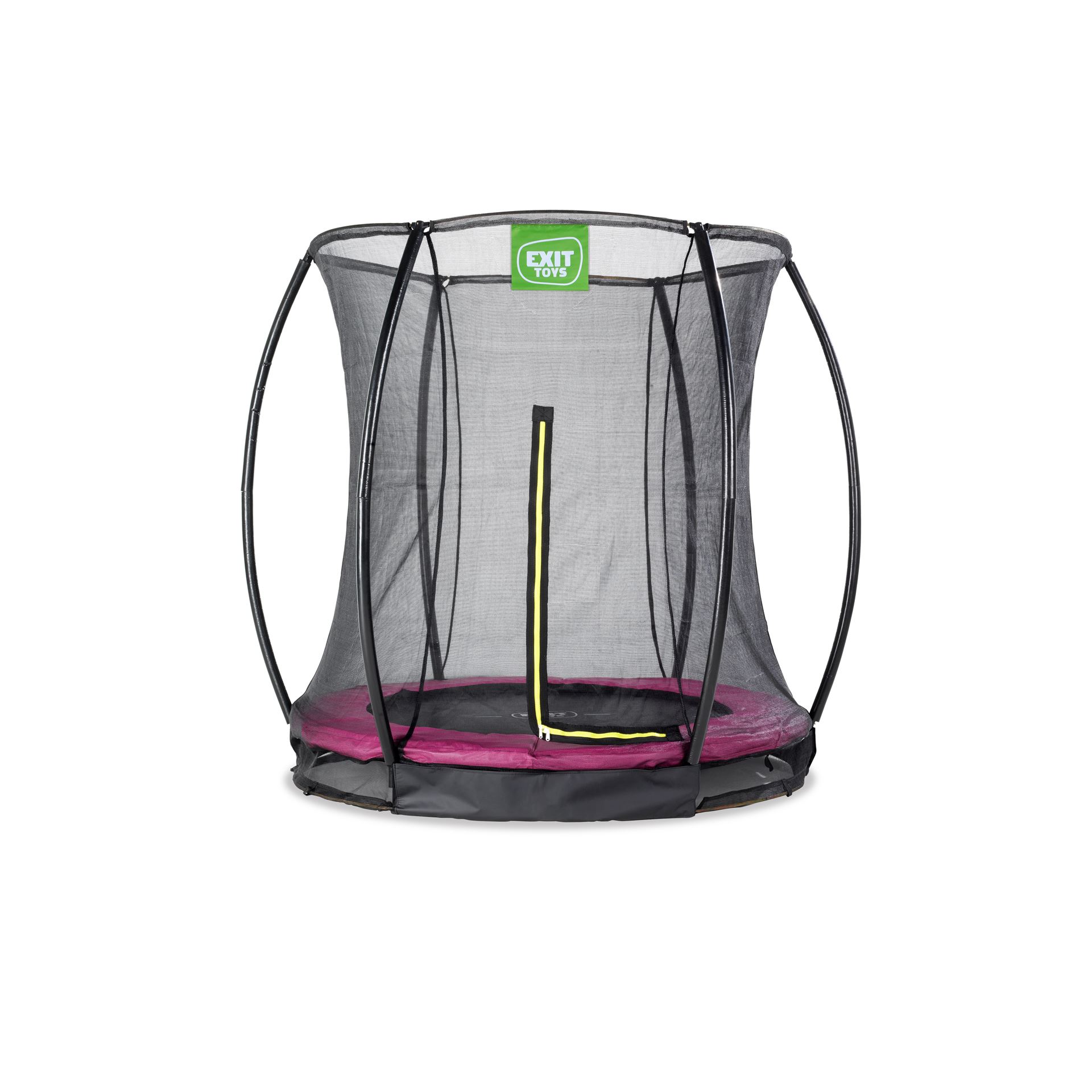 EXIT-Silhouette-inground-trampoline-183cm-met-veiligheidsnet-roze