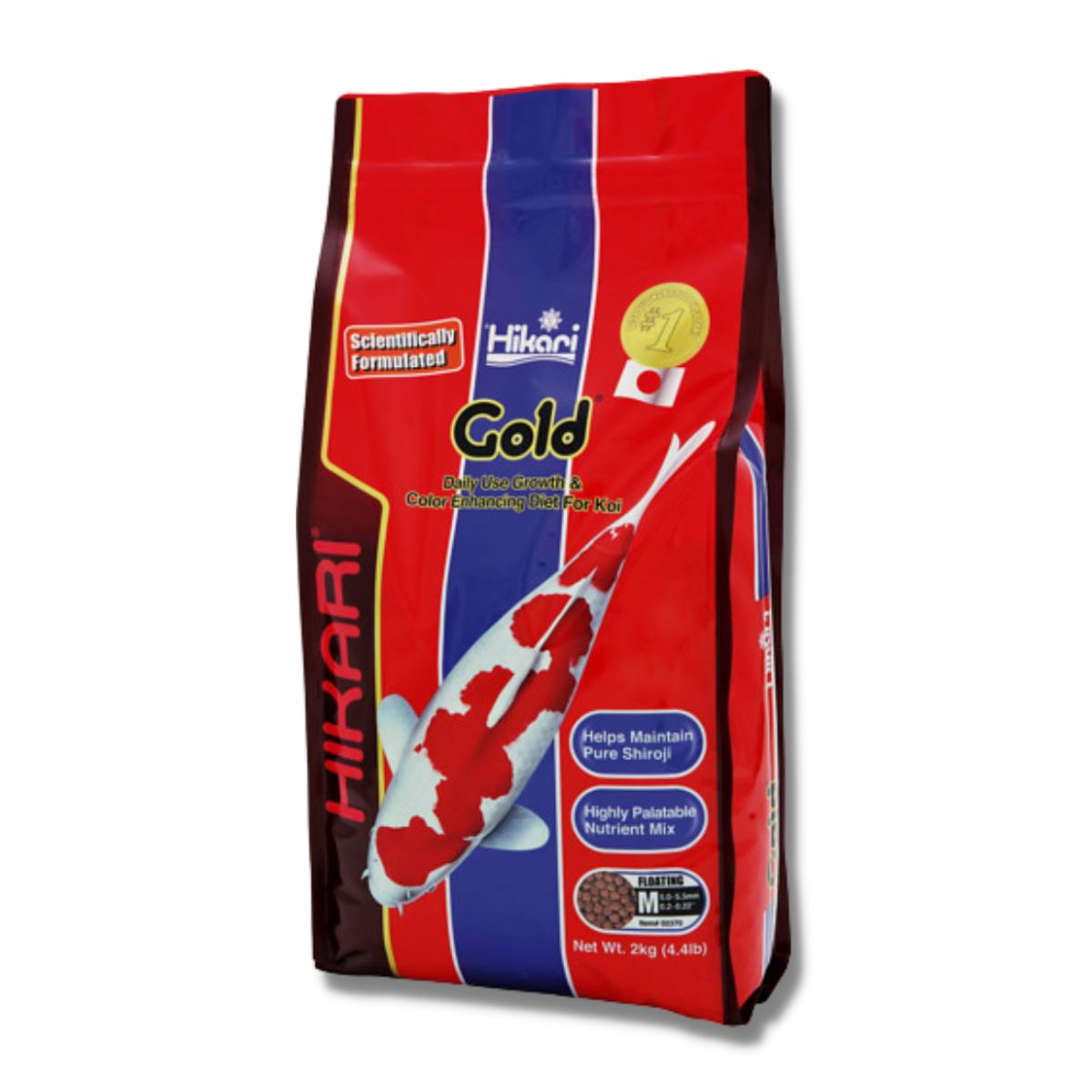 Hikari Gold Koi food - Medium pellet - Floating - 2 kg