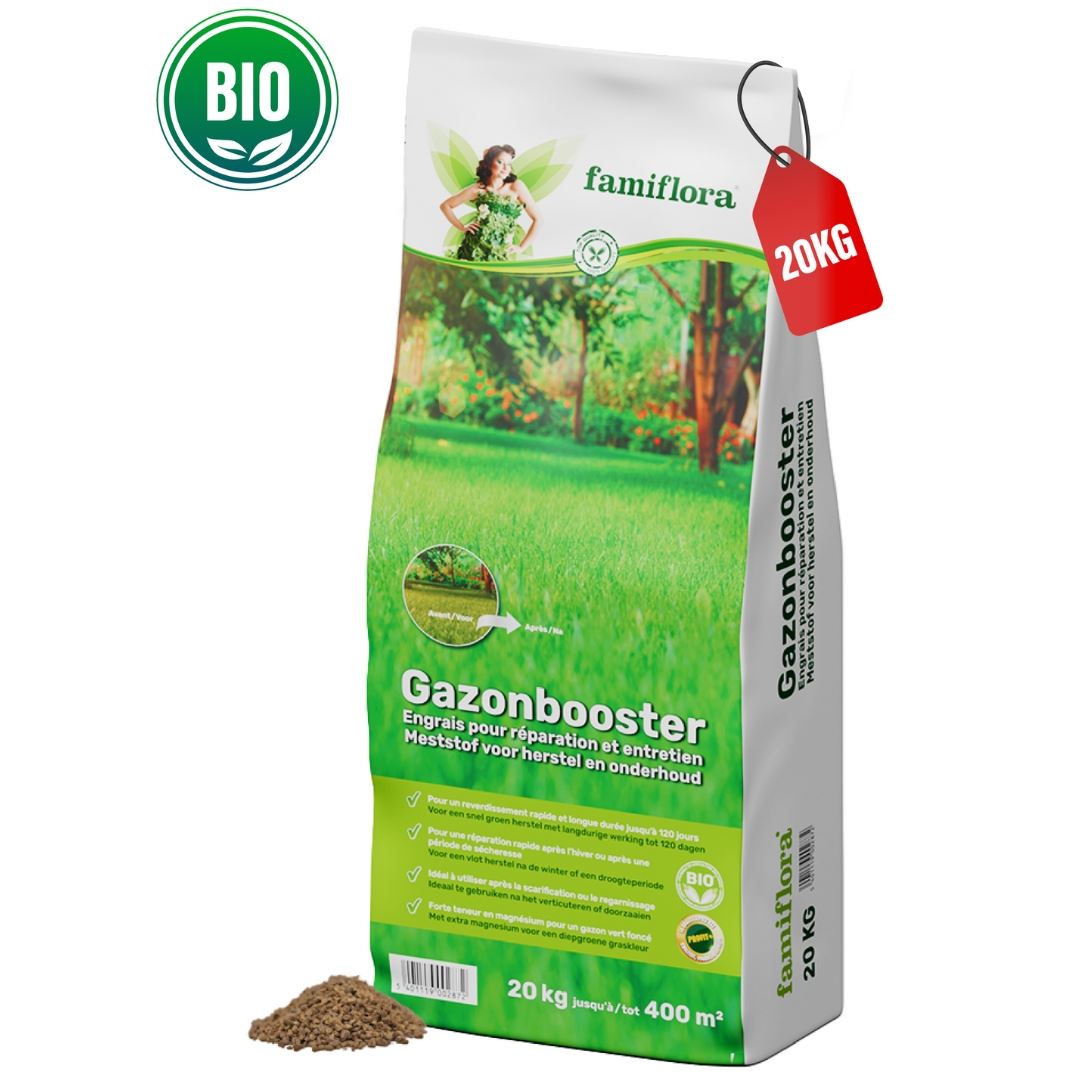 Famiflora BIO Lawn Booster 20kg (jusqu'à 400m²)