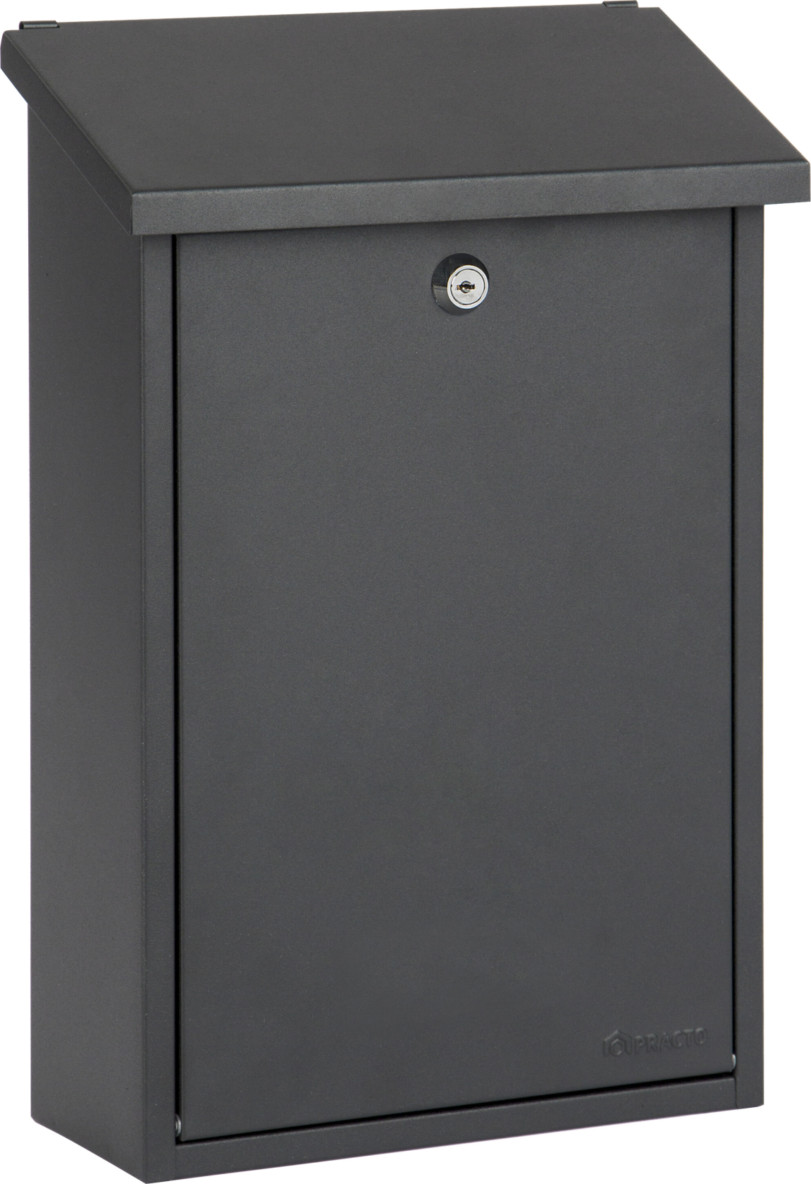 Practo Garden halifax matt black - Letterbox matt black - 10x25x40cm - RAL 9005 MAT