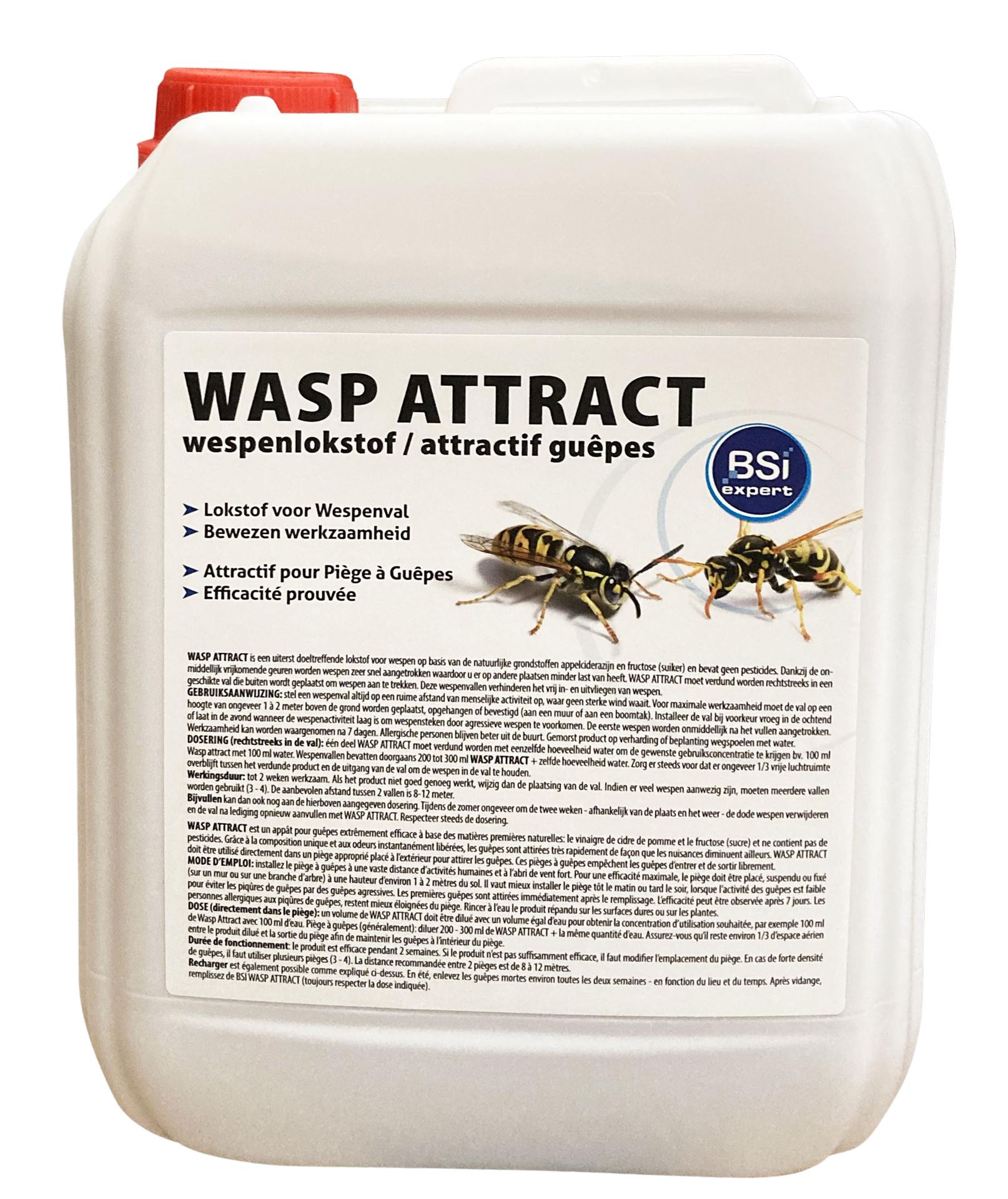 BSI wasp attractant Wasp Attract large pack 5L - Attracteur pour pièges à guêpes