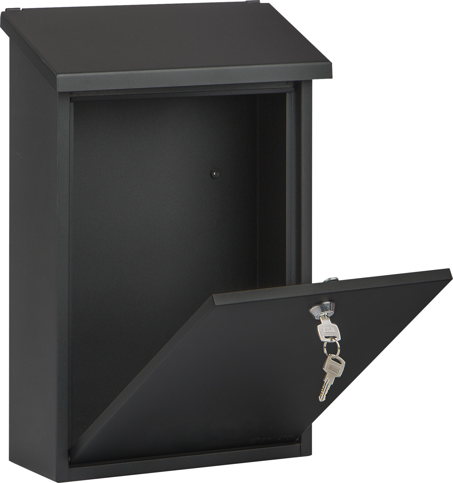 Practo Garden halifax matt black - Letterbox matt black - 10x25x40cm - RAL 9005 MAT