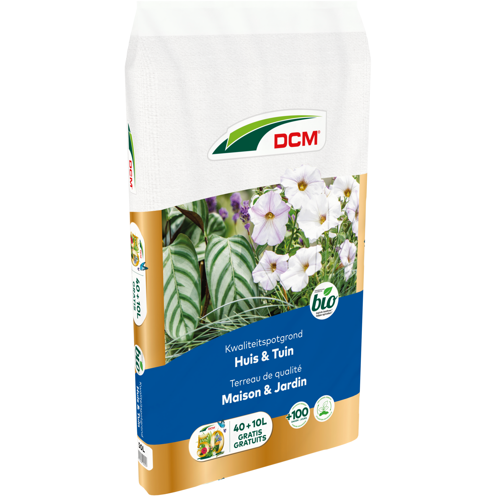 DCM Huis & Tuin Potgrond - 40L + 10L GRATIS - Universeel - Voor Binnen & Buiten