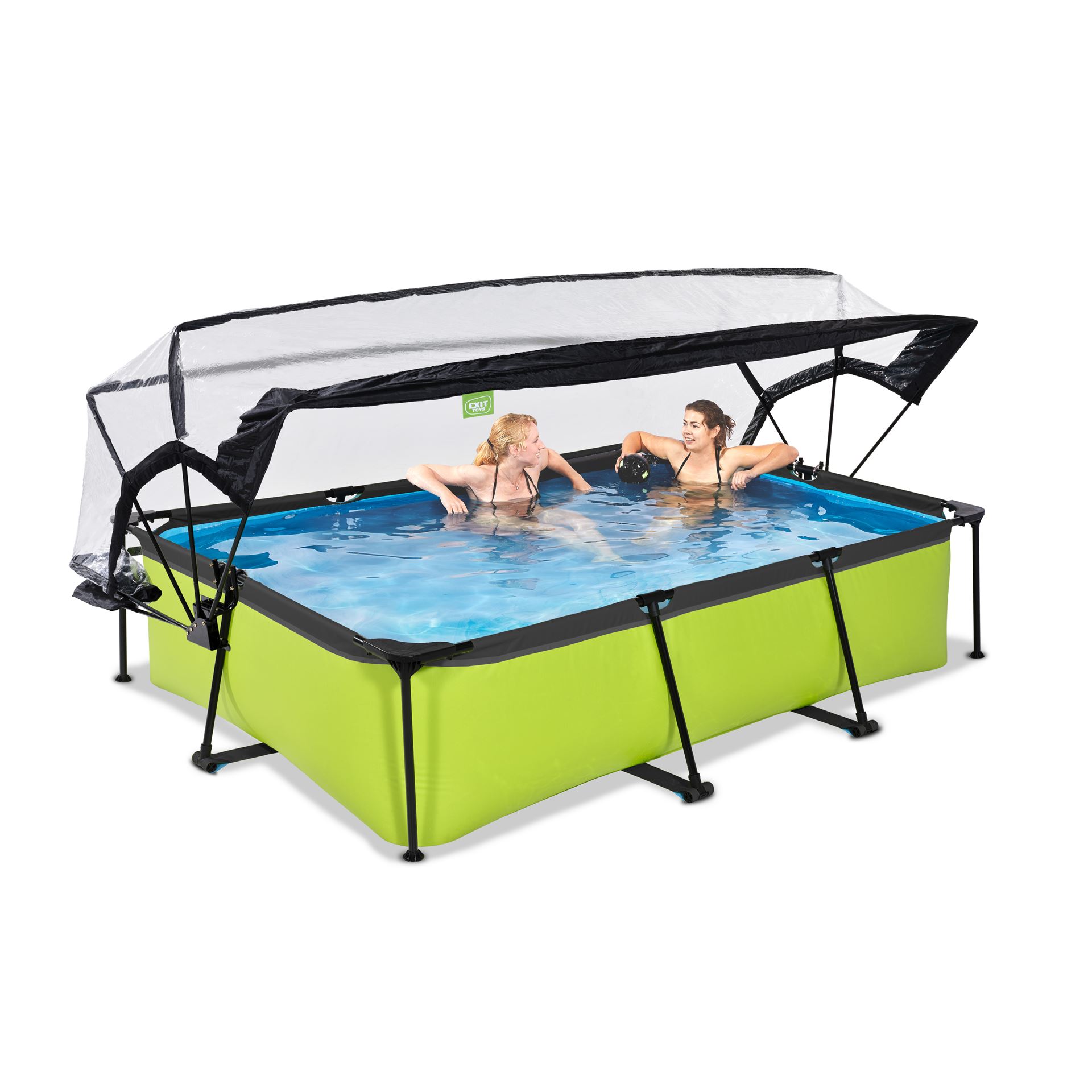 EXIT-Lime-zwembad-300x200x65cm-met-filterpomp-en-overkapping-groen