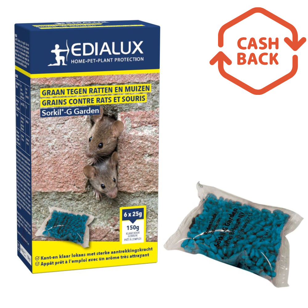 Edialux Sorkil-G lokaas - 150g - ratten- en muizenvergif