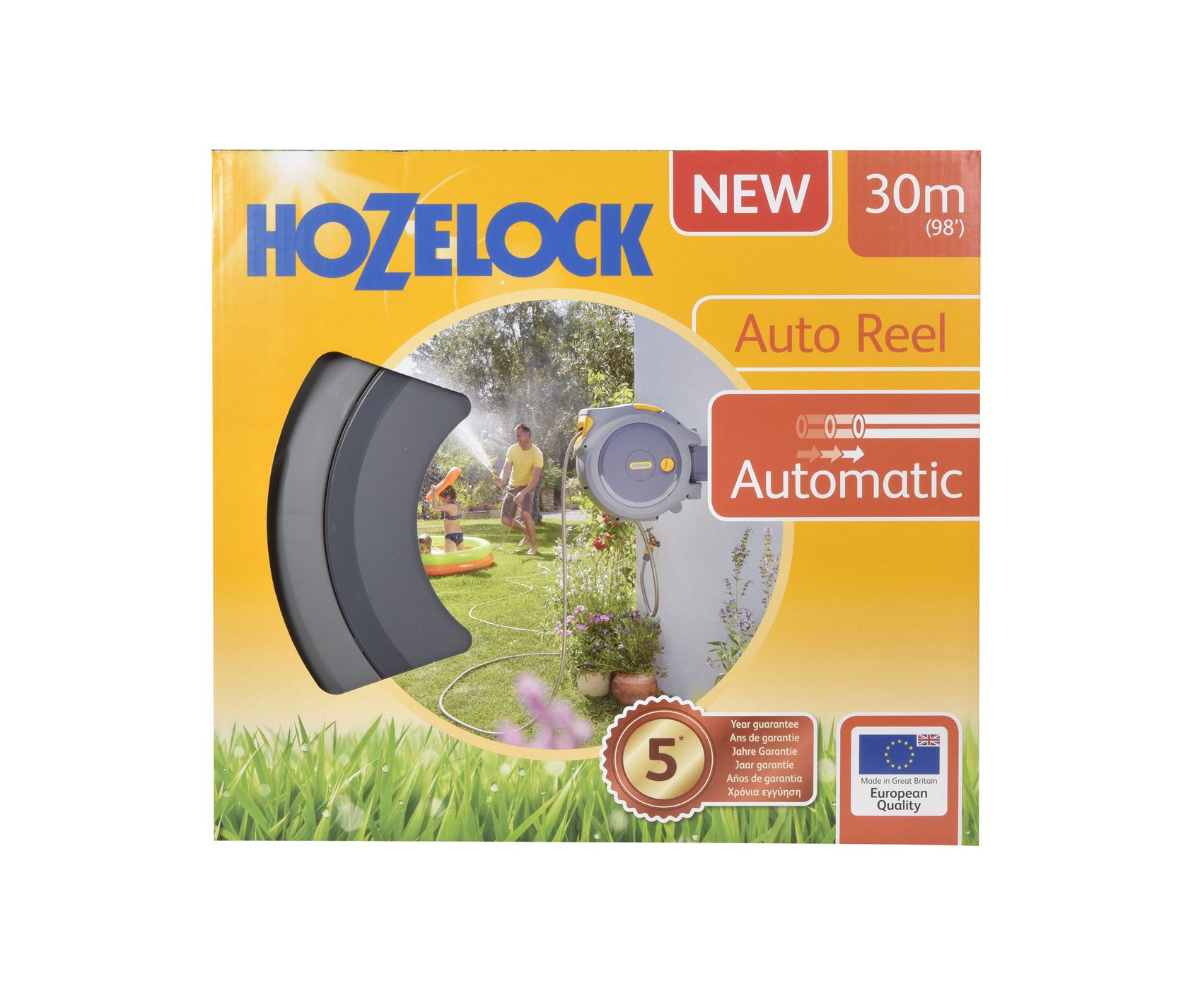 Hozelock Wall Hose Box 'Auto Reel' - 30m