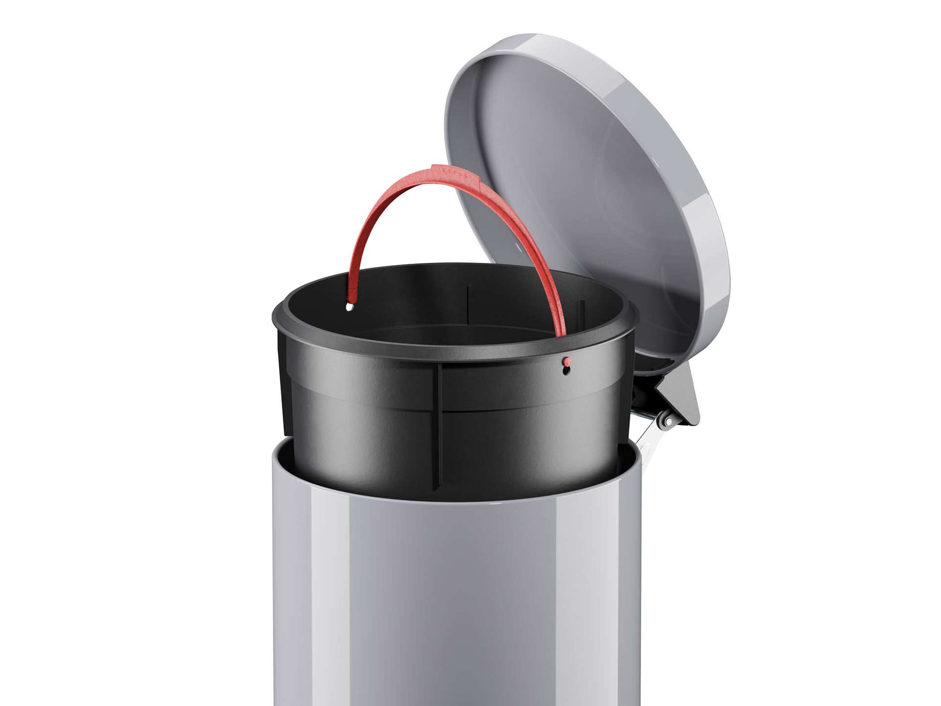 Pedaalemmer-solid-m-zilver-plastic-12l