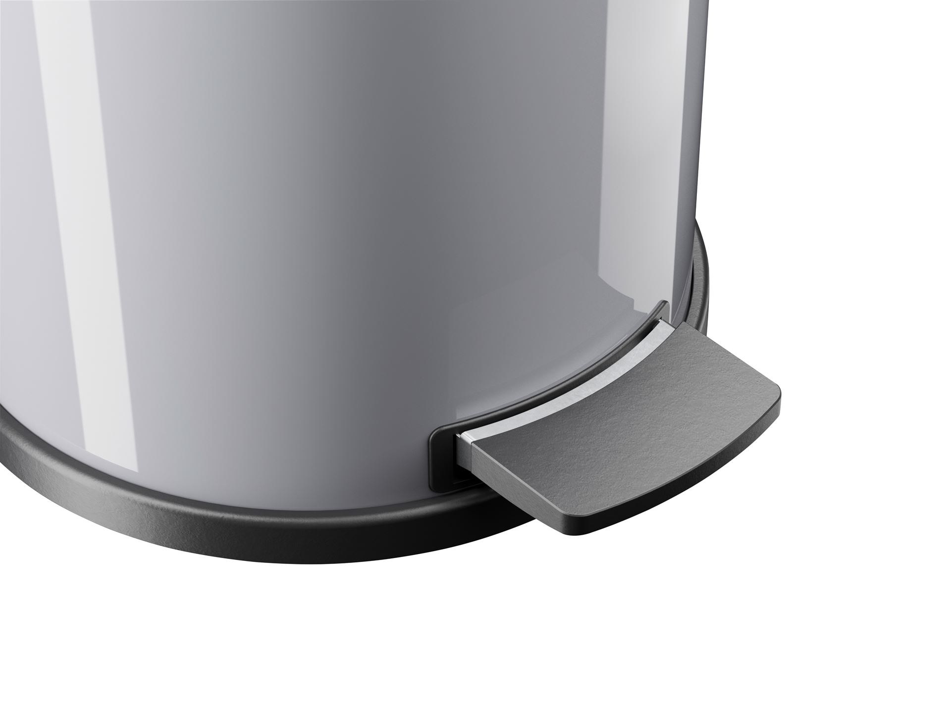 Pedaalemmer-solid-m-zilver-plastic-12l