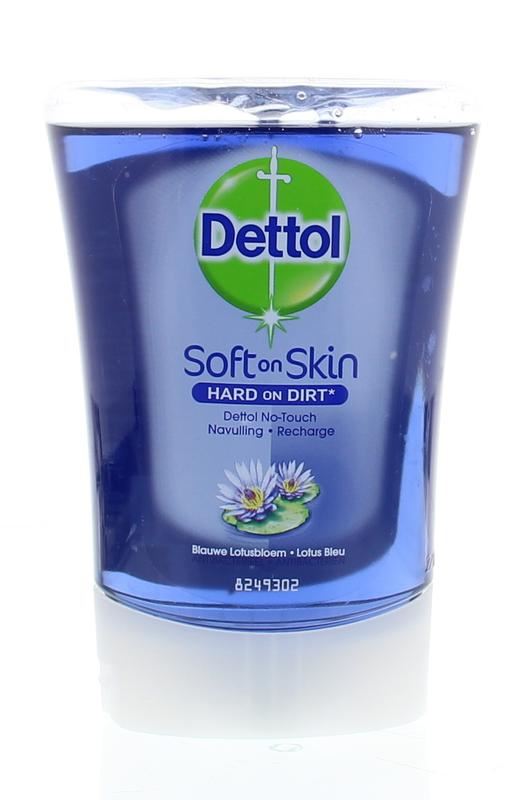 Dettol-no-touch-navulling-250-ml-blauwe-lotusbloem