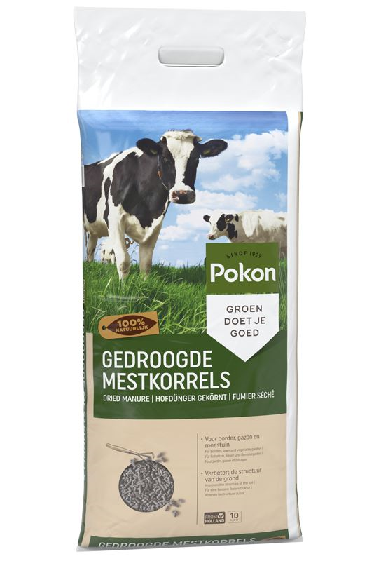 Pokon mestkorrels voor border, gazon en moestuin - 10 kg