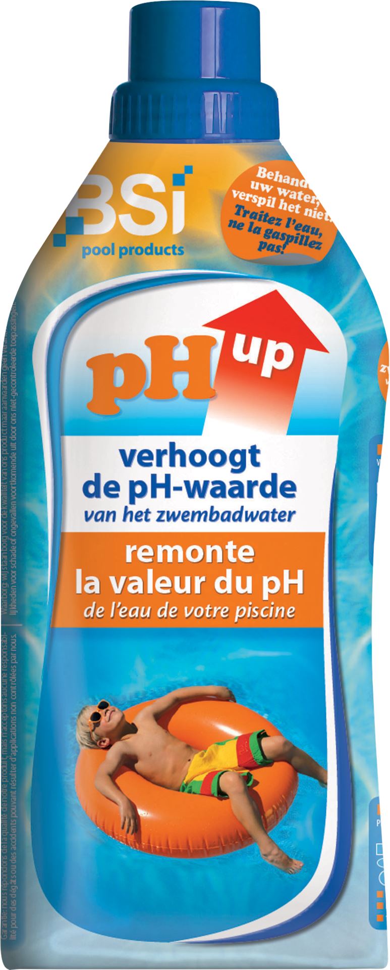 BSI pH Up liquid 1L - verhoogt de pH-waarde van je zwembad of spa