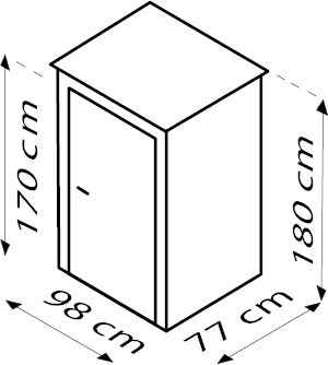 Tuinberging-Marburg-antraciet-matt-Tuinberging-metaal-B98-x-L77-x-H180-cm