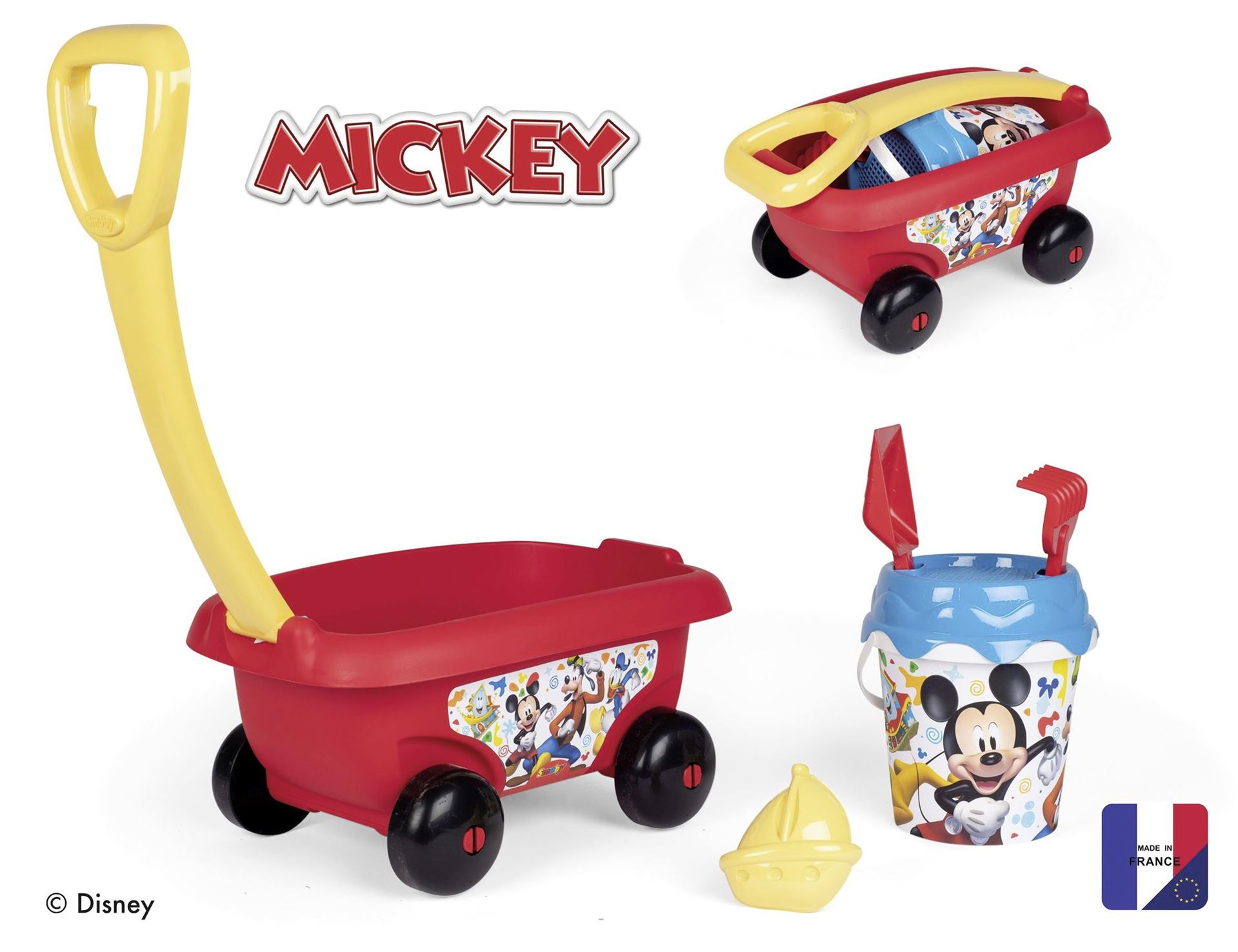 Mickey-strandwagen-gevuld