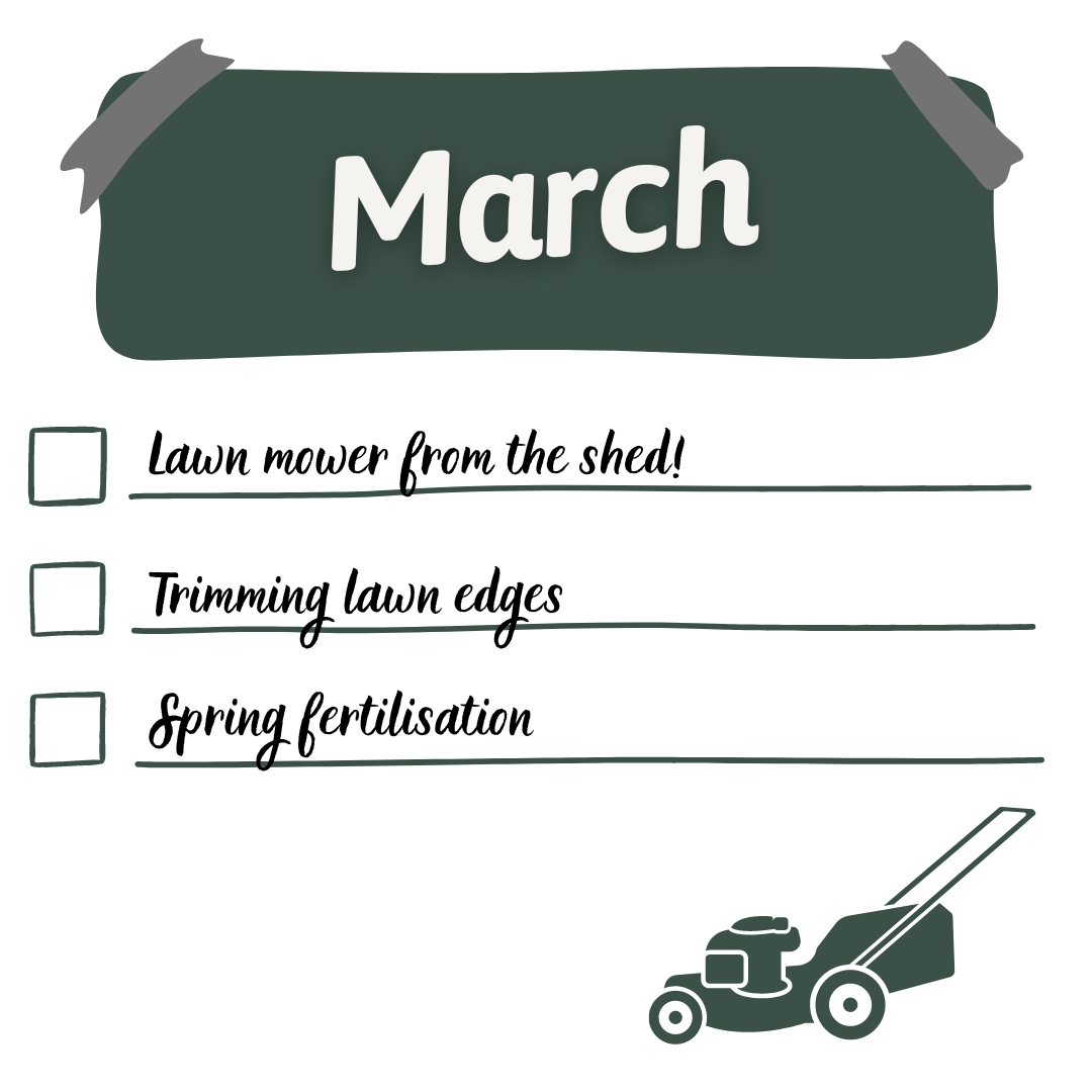 lawn calendar march