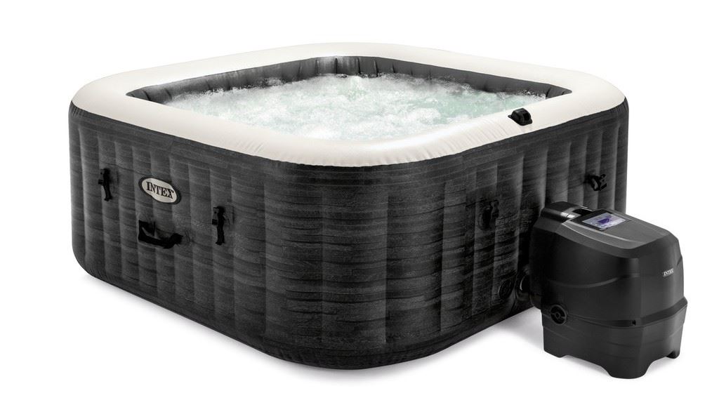 Intex PureSpa Jet & Bubble Deluxe Greystone spa gonflable - 4 personnes
