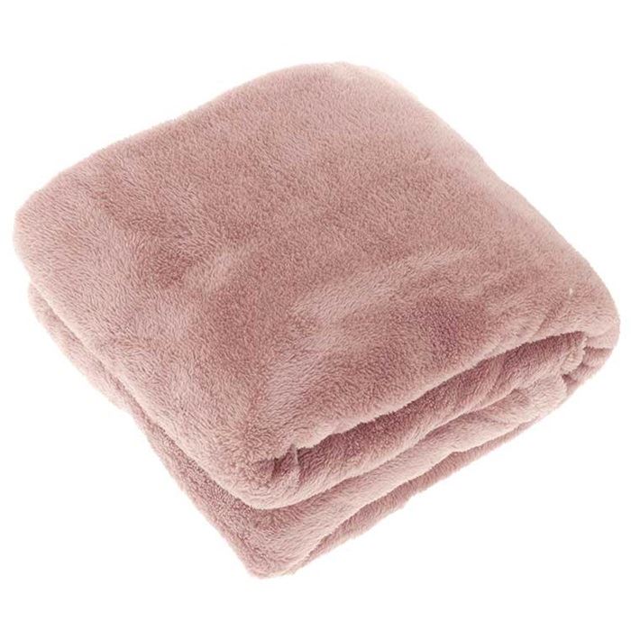 Fleece-Plaid-Justin-150x200cm-oud-roze-