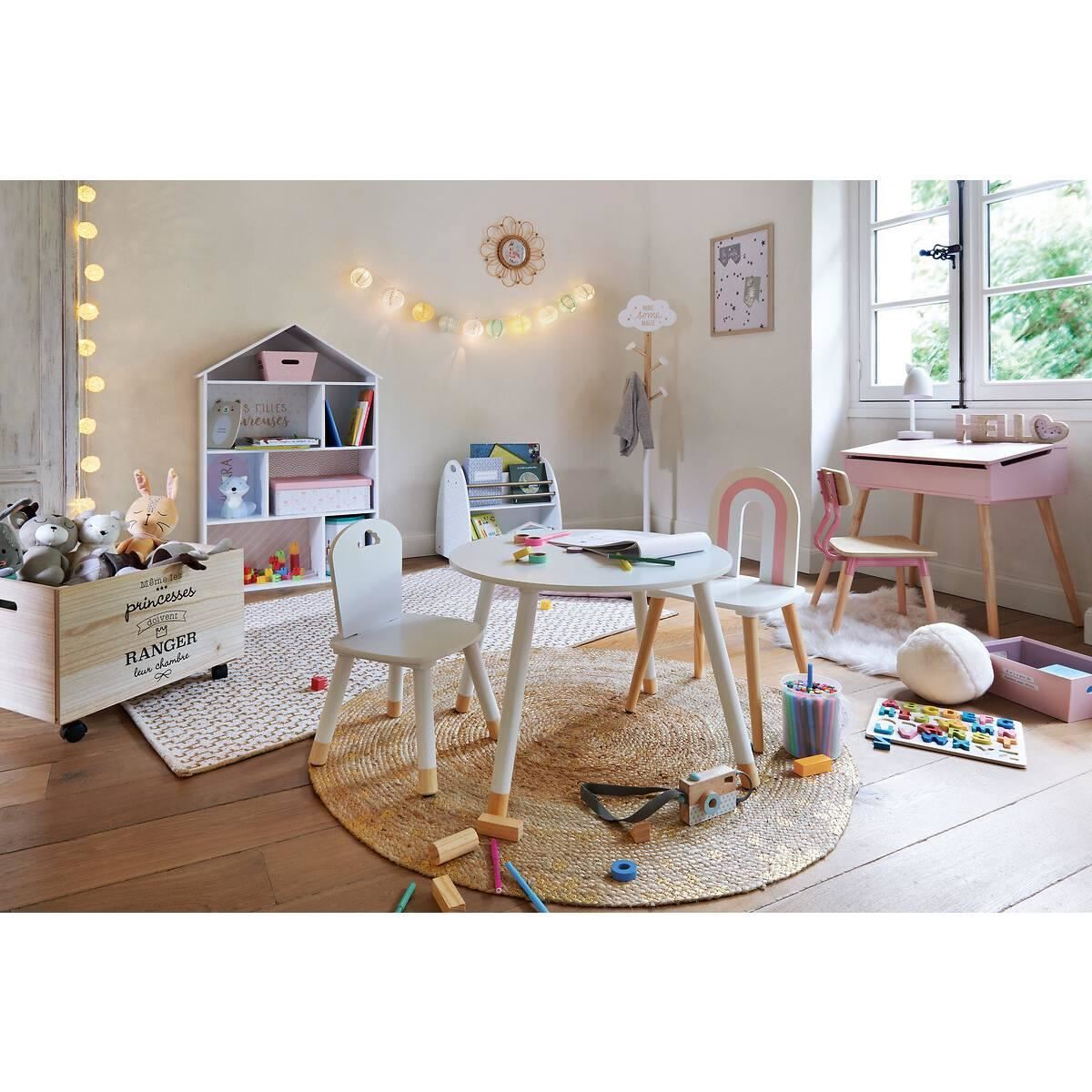 Kindertafel-D60cm-Douceur-wit
