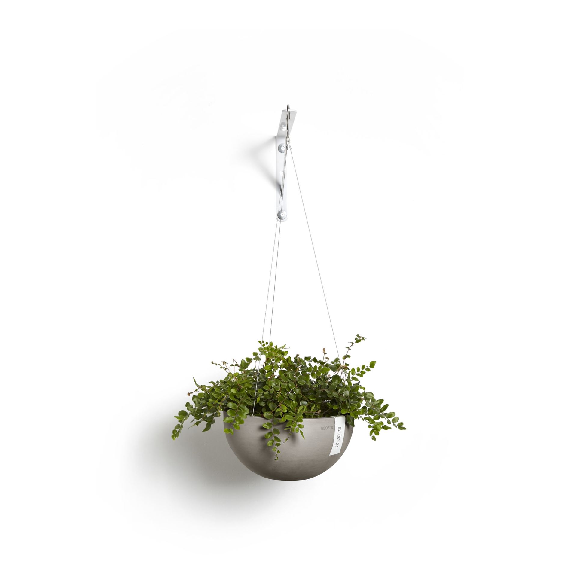 Ecopots-brussels-hanging-taupe-27-cm-H13-cm-incl-waterreservoir