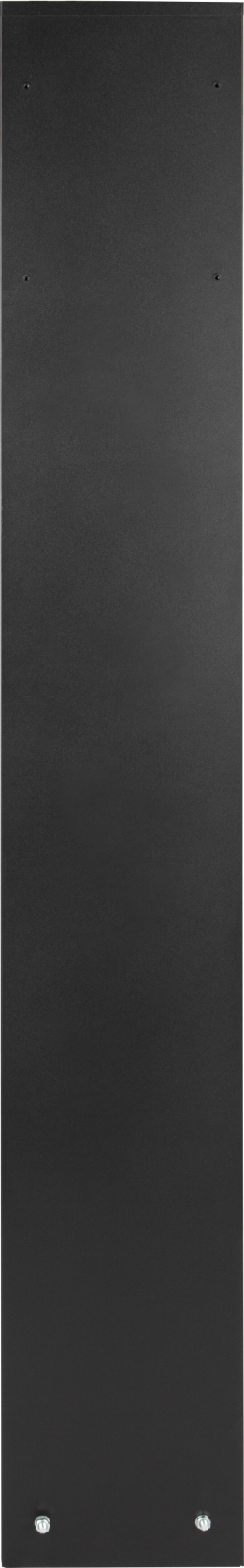 Practo Garden Letterbox stand - matte black - 7,5x25x170cm - RAL 9005