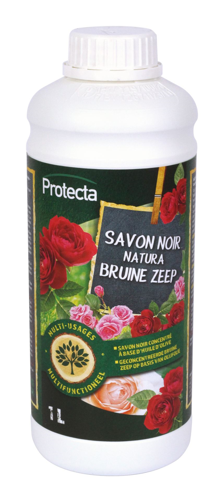Protecta Natura Brown Soap Concentrated - 1 Liter - Olive oil based - Multipurpose