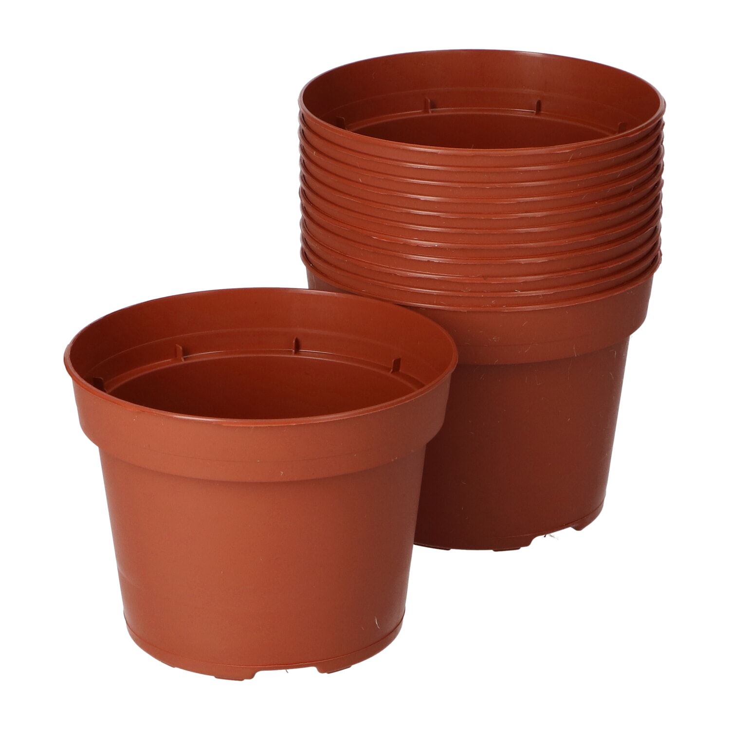 SOGO-Plastic-Potjes-13cm-rond-terracotta-12st