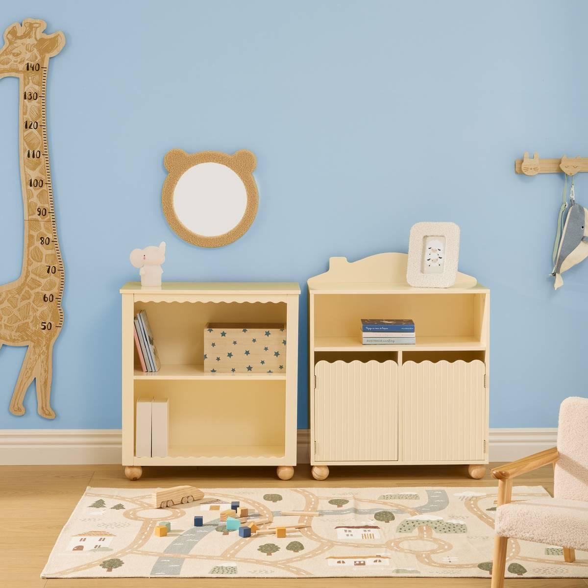 Groeimeter-Giraffe-36x140cm-beige