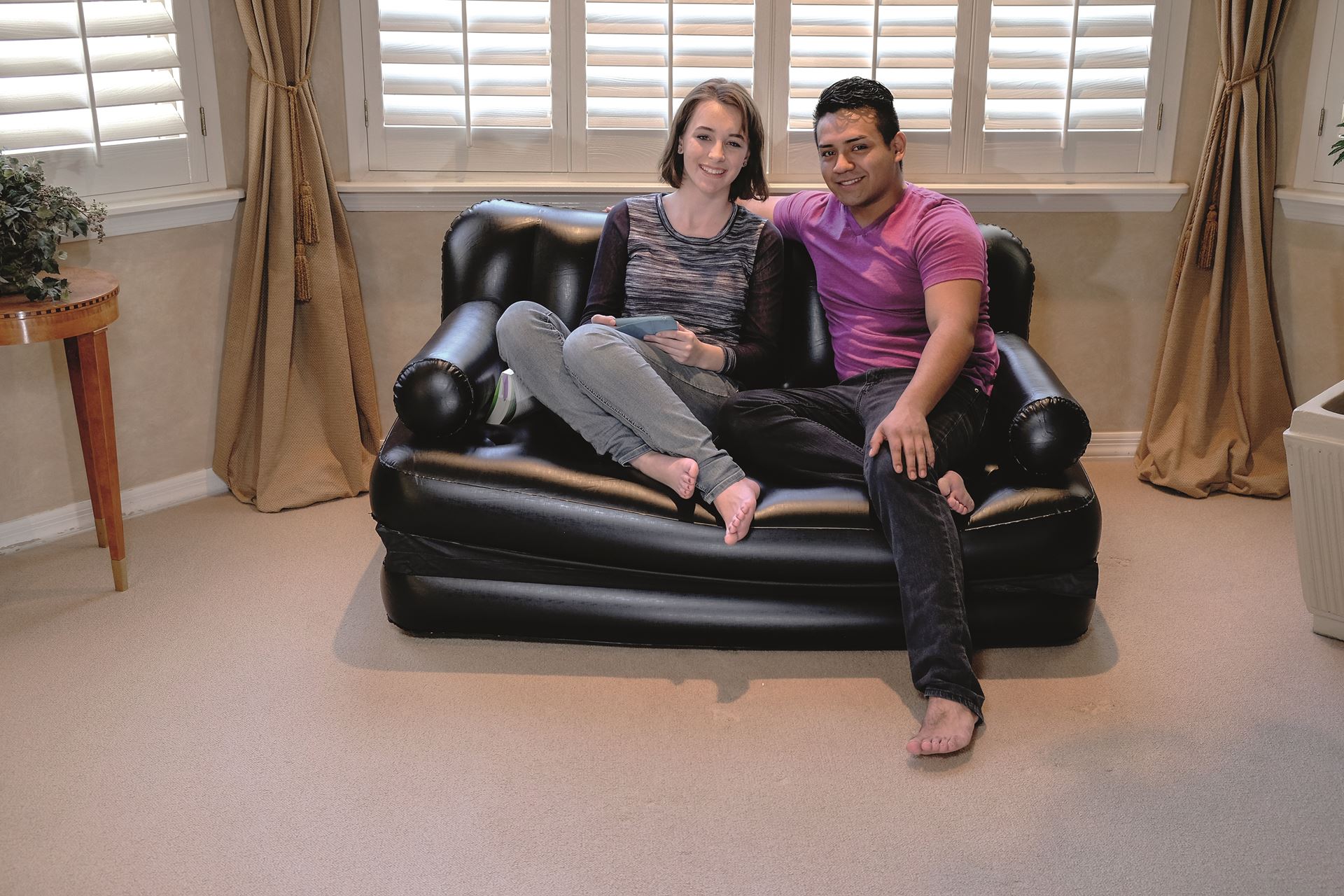 Bestway 5-in-1 inflatable sofa - 188x152x64 cm - Multi-purpose as a 2-person sofa bed - Up to 300KG Bestway-1-88m-x-1-52m-x-64cm-Multi-Max-5-in-1-Air-Couch