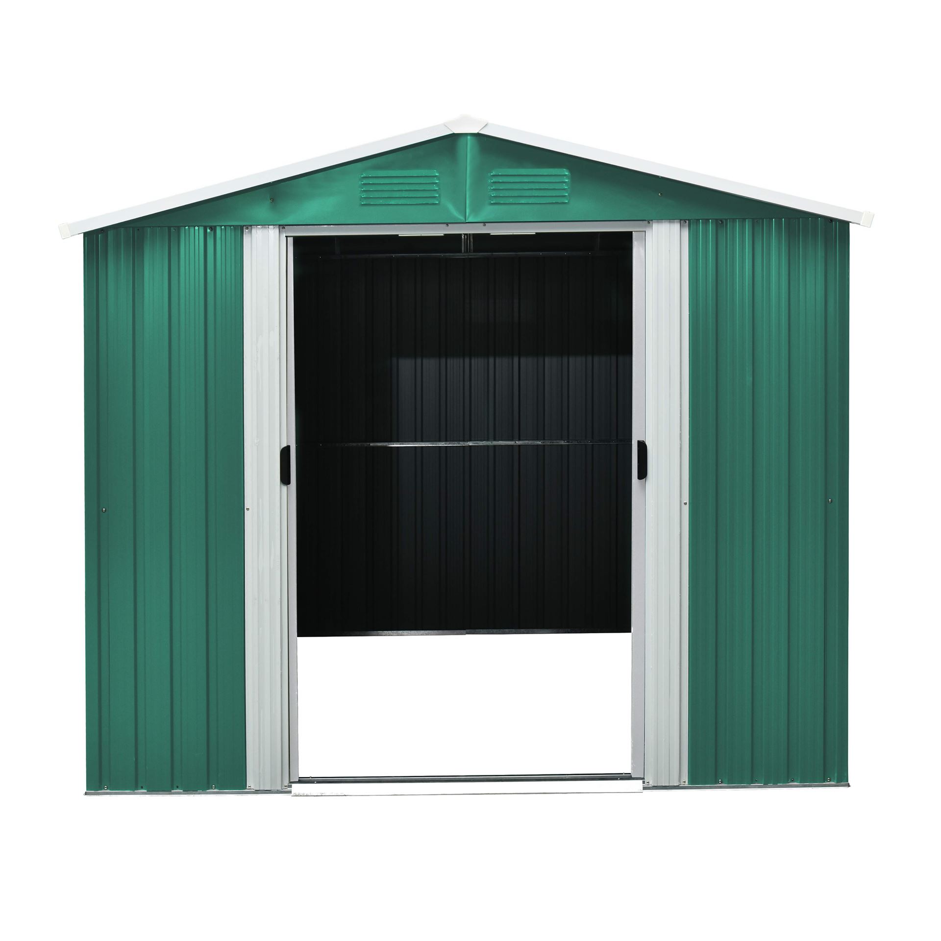 Tuinberging-Koln-II-86-dennegroen-creme-Tuinberging-metaal-B226-x-L162-x-H190-cm