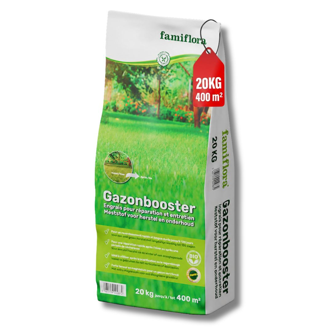 Famiflora engrais gazon 20kg pour 400m² - Booster