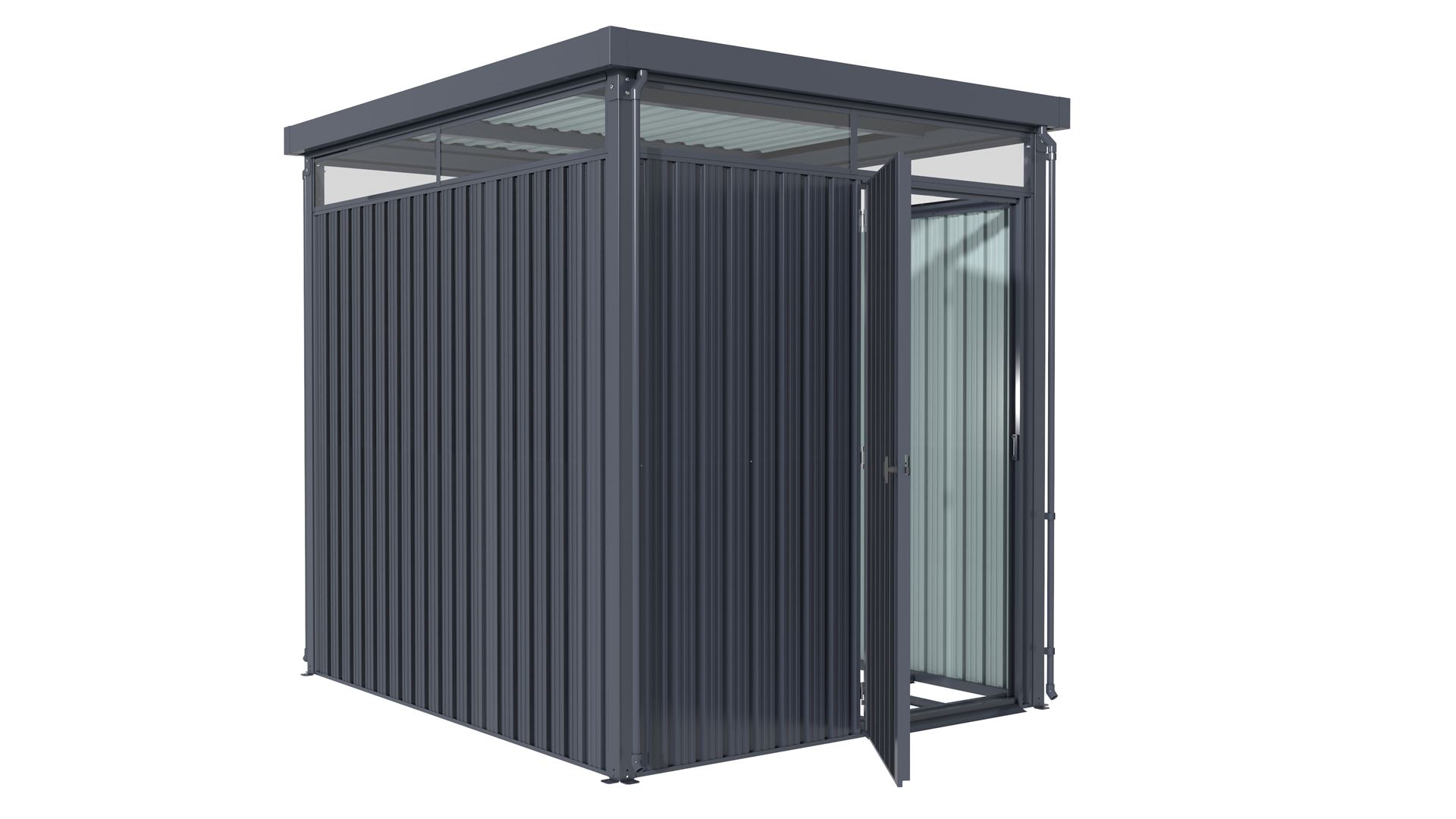 Tuinberging-Rheinfelden-78-antraciet-matt-Tuinberging-metaal-B190-x-L233-x-H226-cm