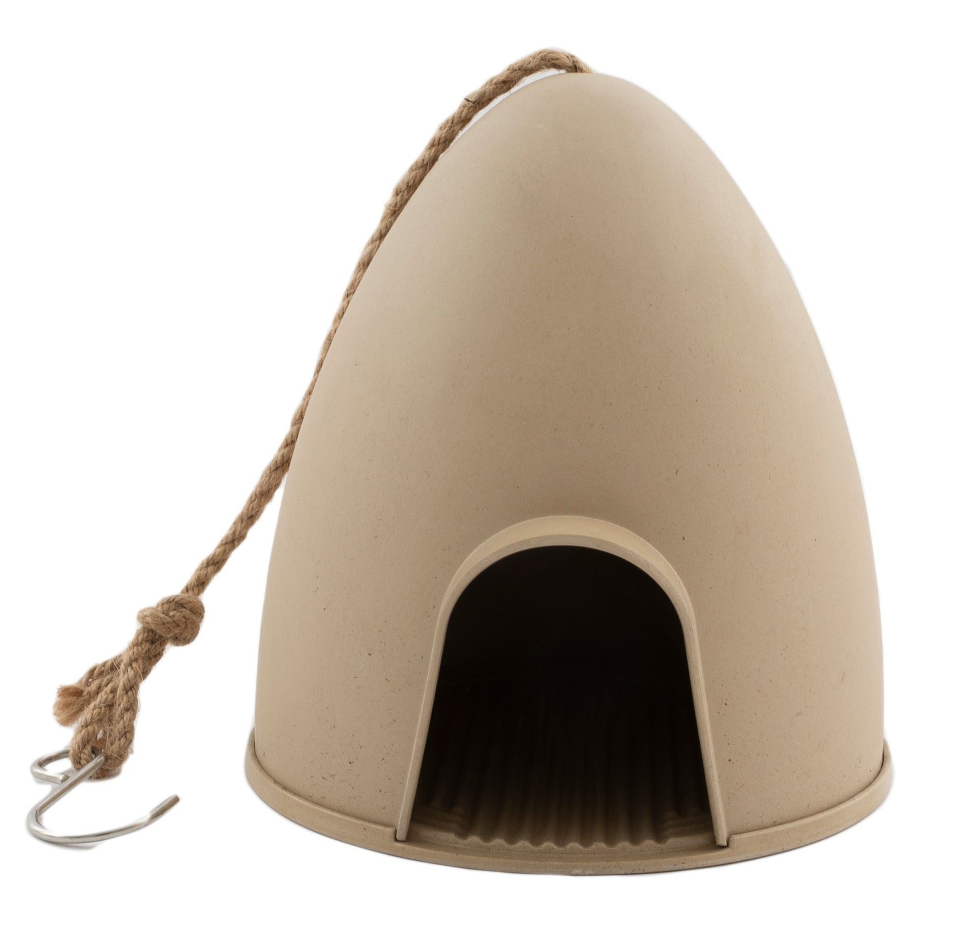 Point-Virgule-voederhuisje-voor-vogels-uit-bamboevezel-beige-18-2x17x18-7cm