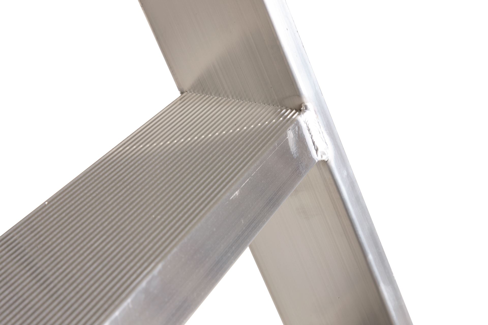 Escalo sparta aluminium - Industriële aluminium trapladder met beugel - 4 treden Ind-Trapladder-sparta-4tr-Met-beugel