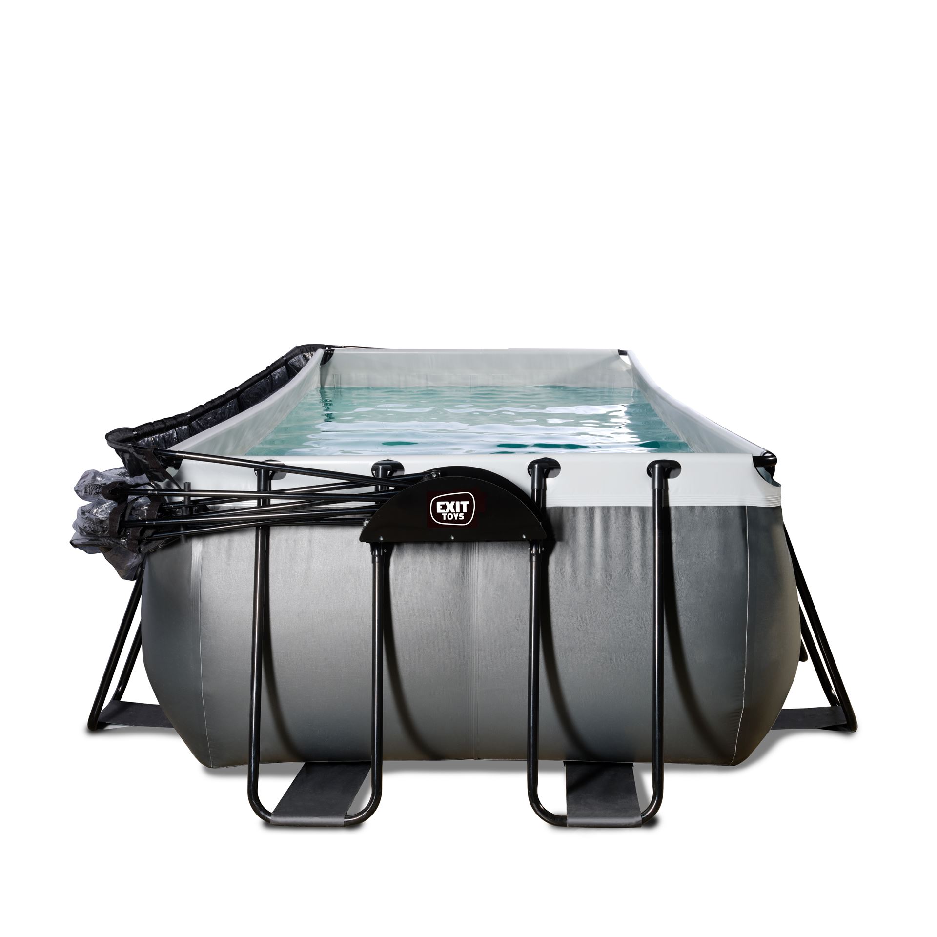 EXIT-Black-Leather-zwembad-400x200x100cm-met-zandfilterpomp-en-overkapping-en-warmtepomp-zwart