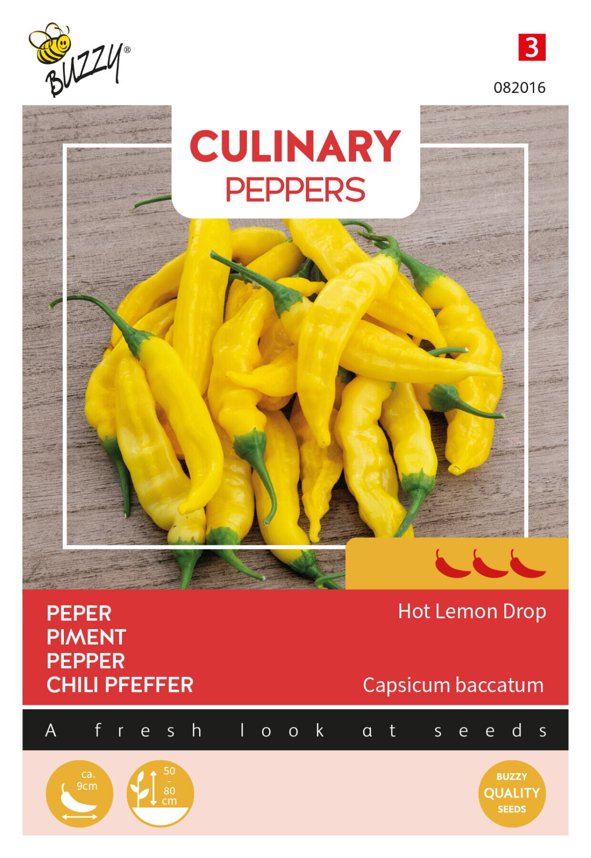 Buzzy® Culinary Peppers Hot Lemon Drop Aji - Citrusachtige Peper - Peruaans Ras