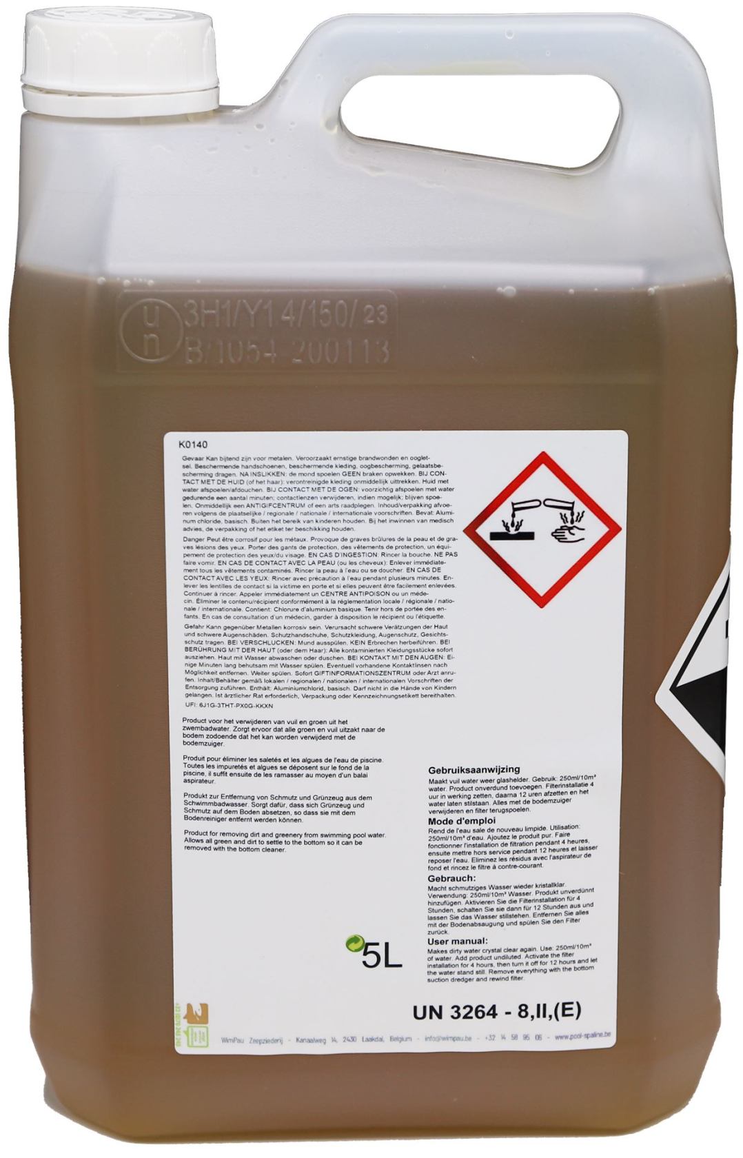 Famiflora Crystalclar liquide 5L - dissolvant vert