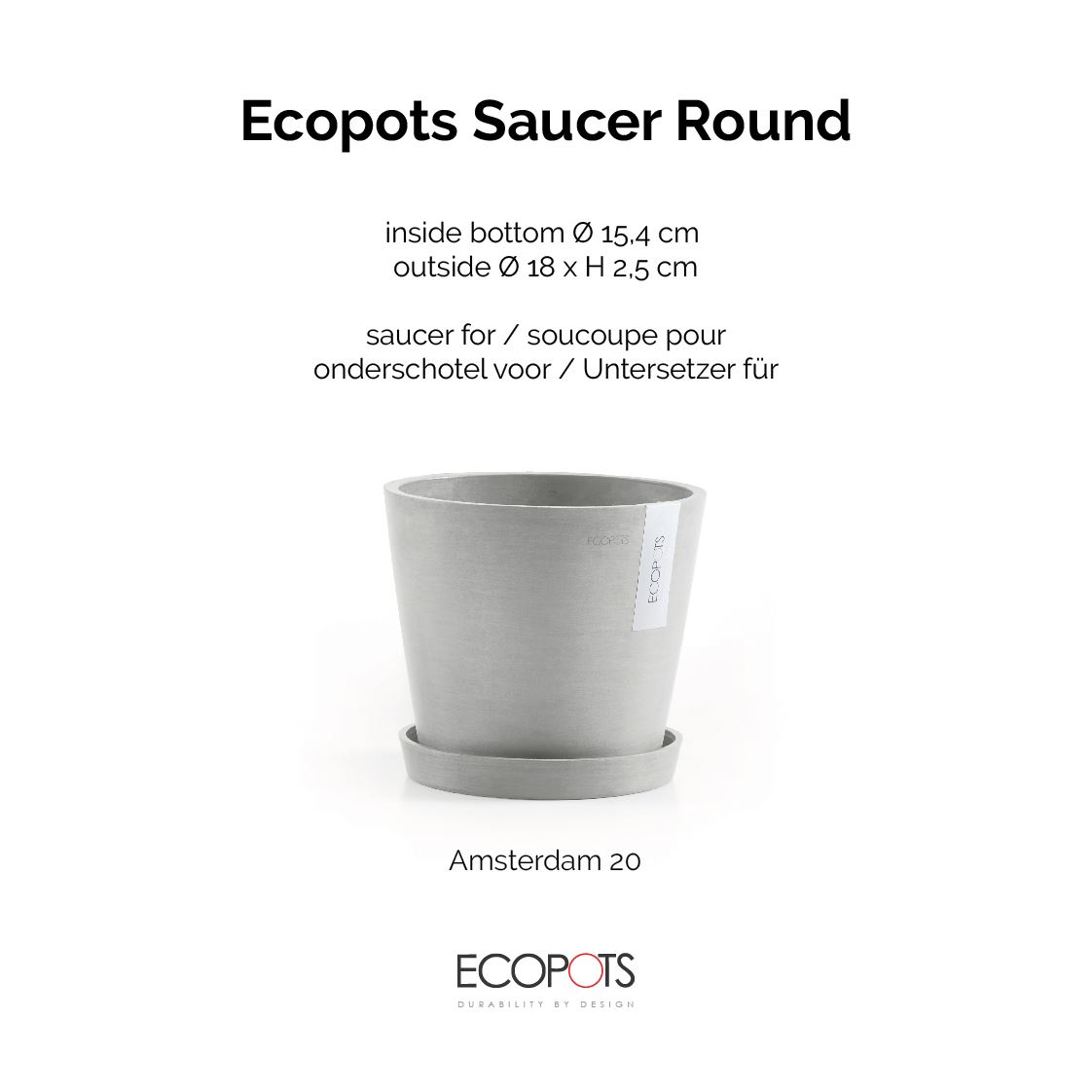 Ecopots-onderschotel-rond-white-grey-18-cm-H2-5-cm